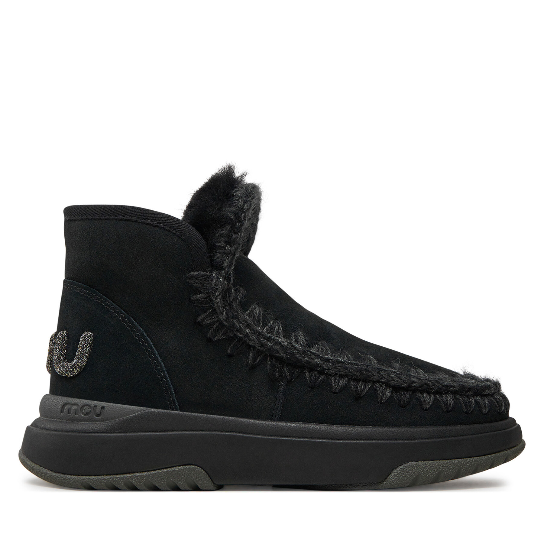 Női Hótaposó Mou, Méret: 37, Fekete, Eskimo Jogger Glitter FW421001A