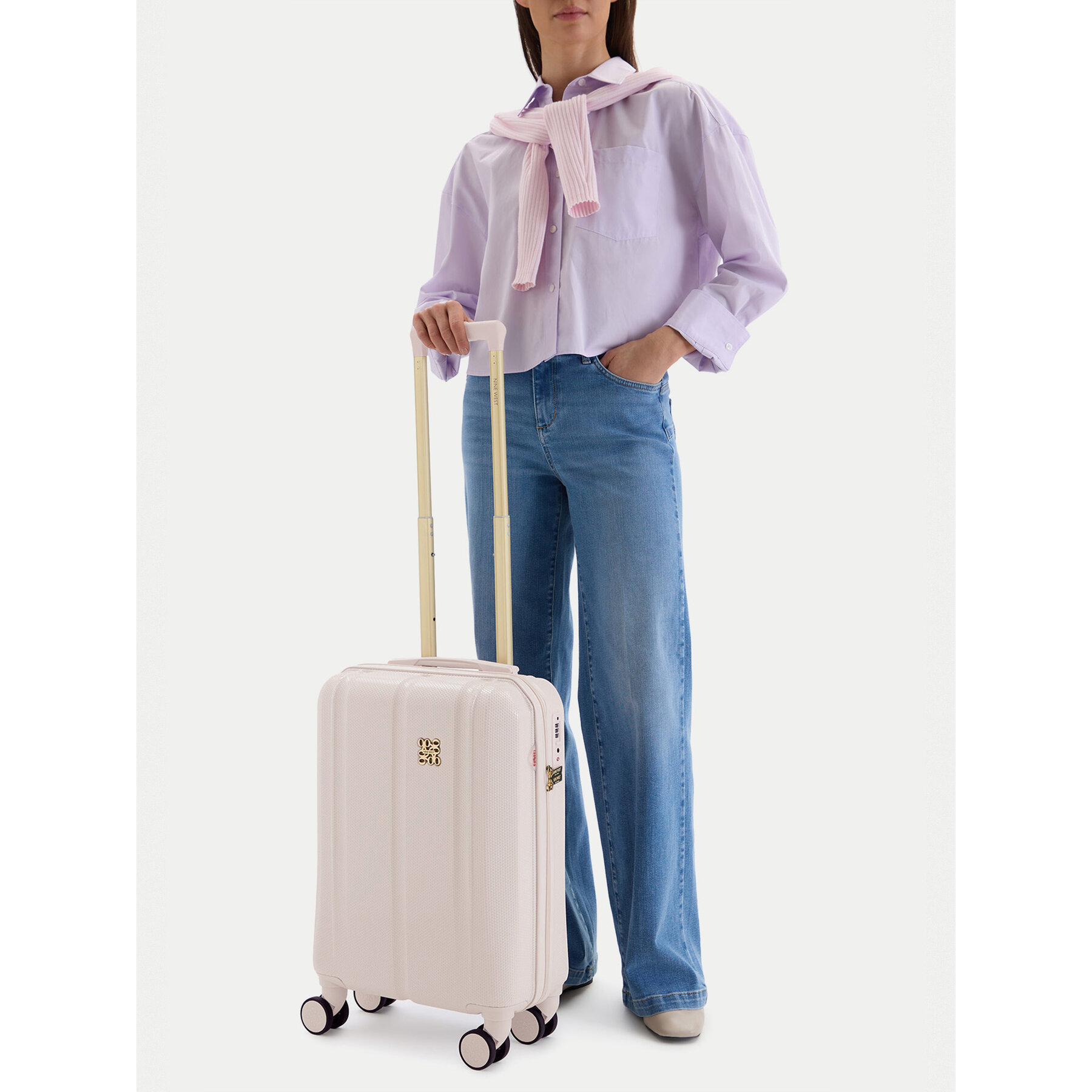 Valiză de cabină Nine West CEO-NW-S-004-09 PINK Roz deschis