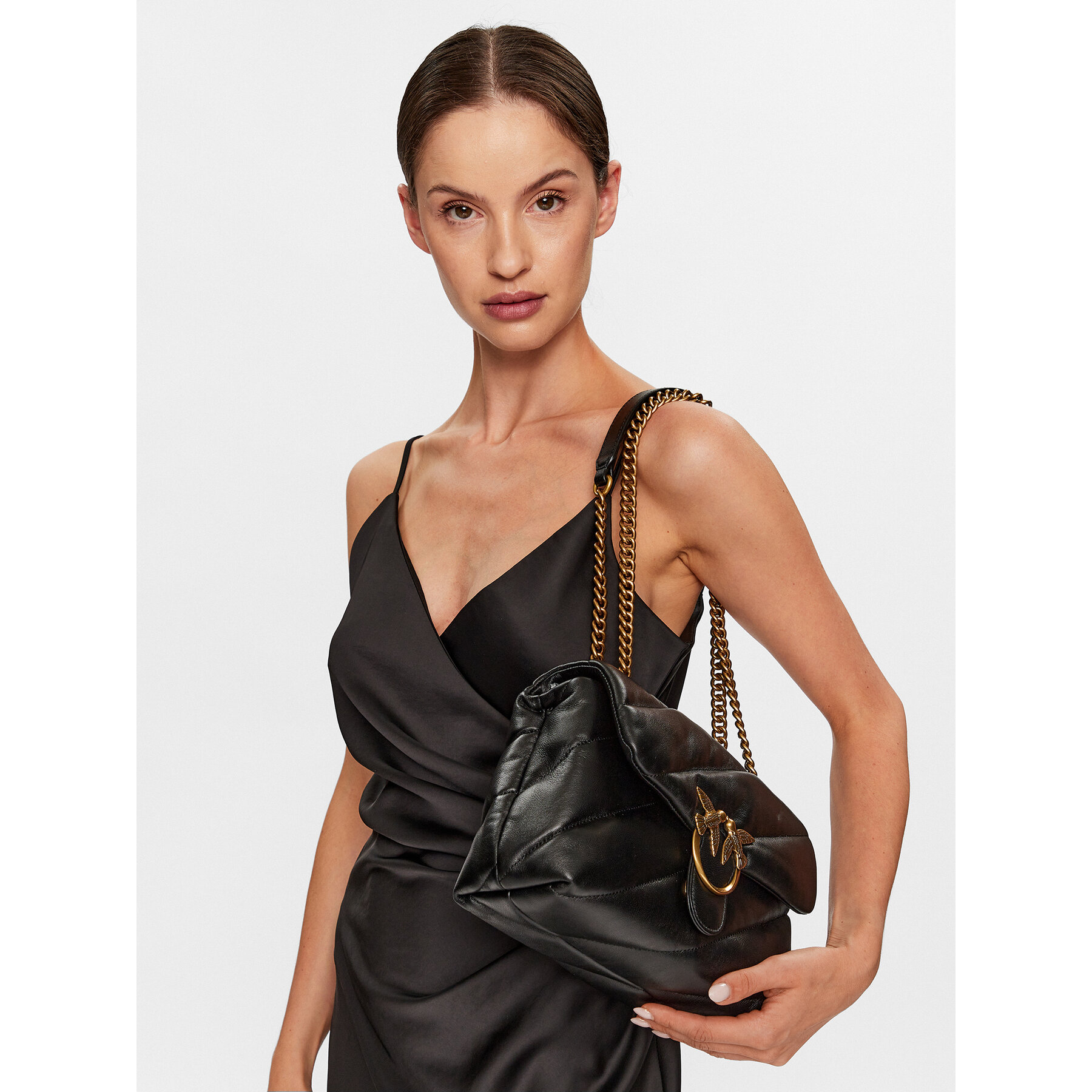 Τσάντα PINKO Love Classic Puff Cl AI 23-24 PLTT 100038 A0F2 Μαύρο