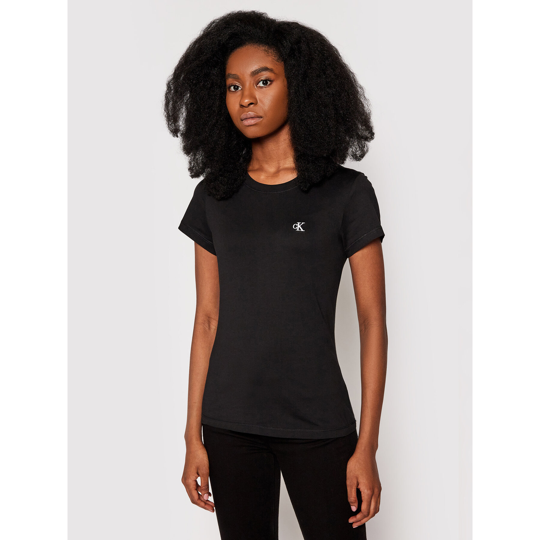 Calvin Klein Jeans Póló J20J212883 Fekete Regular Fit