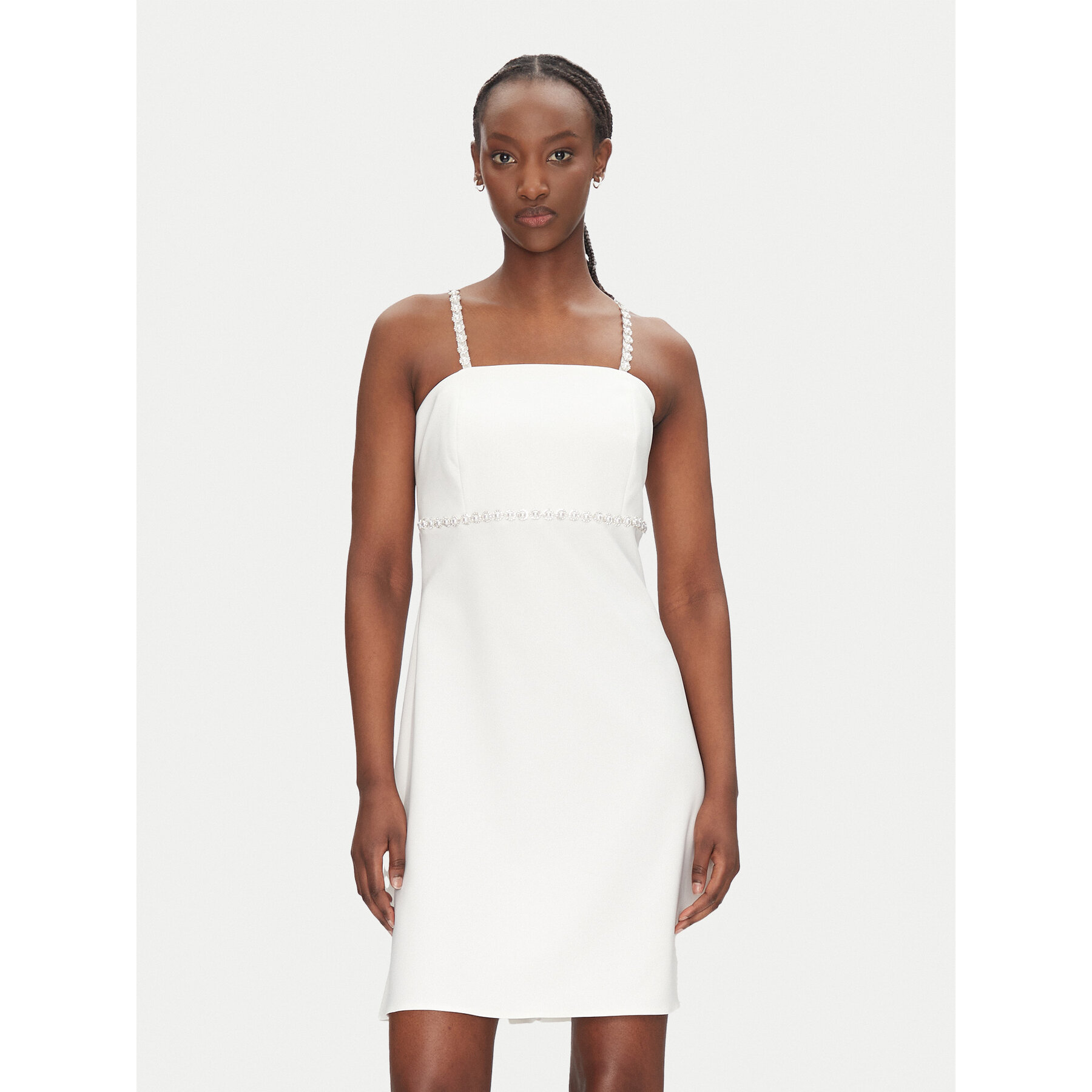Rinascimento Coctailkleid CFC0124761003 Écru Regular Fit