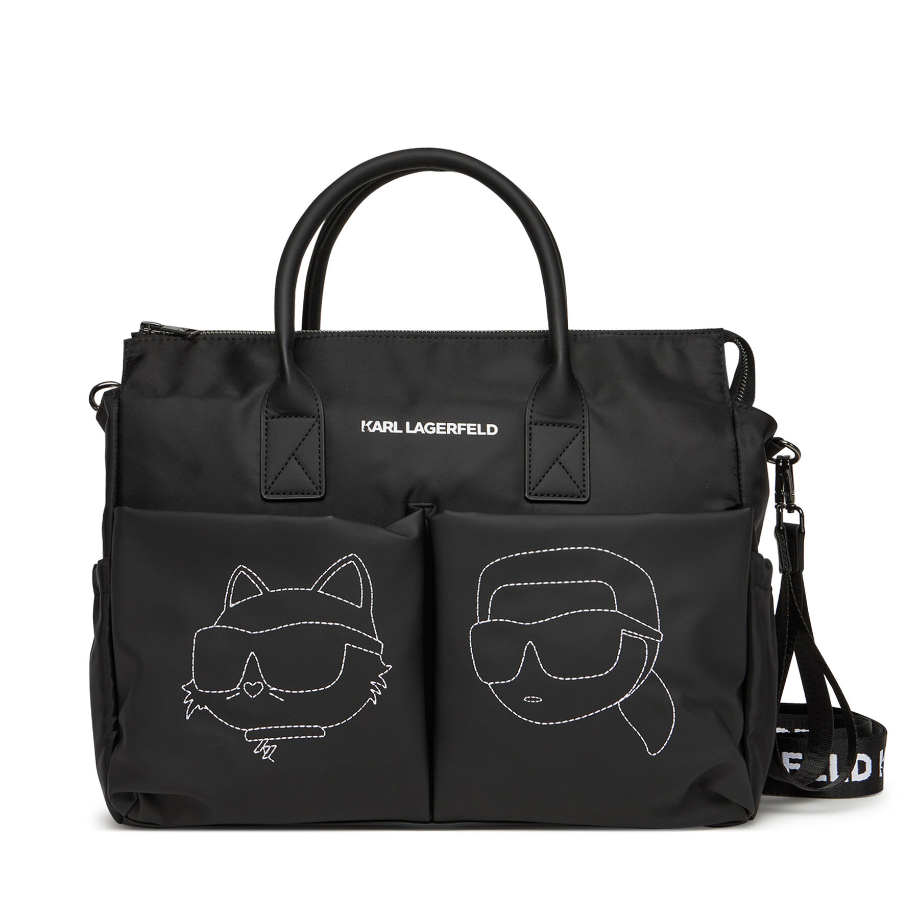 Kinder Wickeltasche Karl Lagerfeld Kids, Schuhgröße 00, Schwarz, Z30558