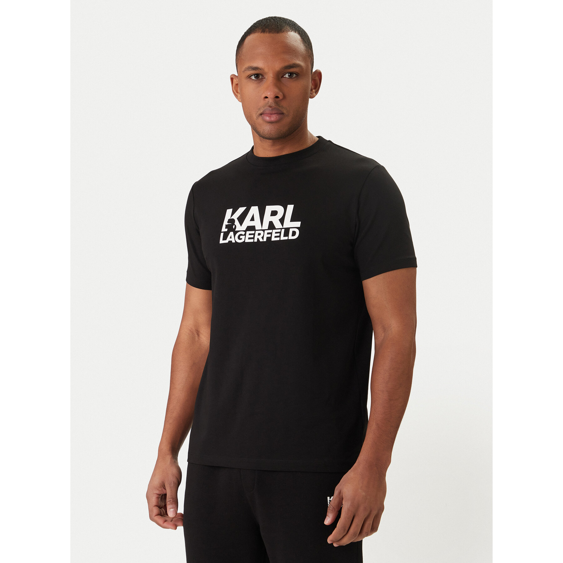 KARL LAGERFELD T-Shirt 755780 500235 Schwarz Regular Fit
