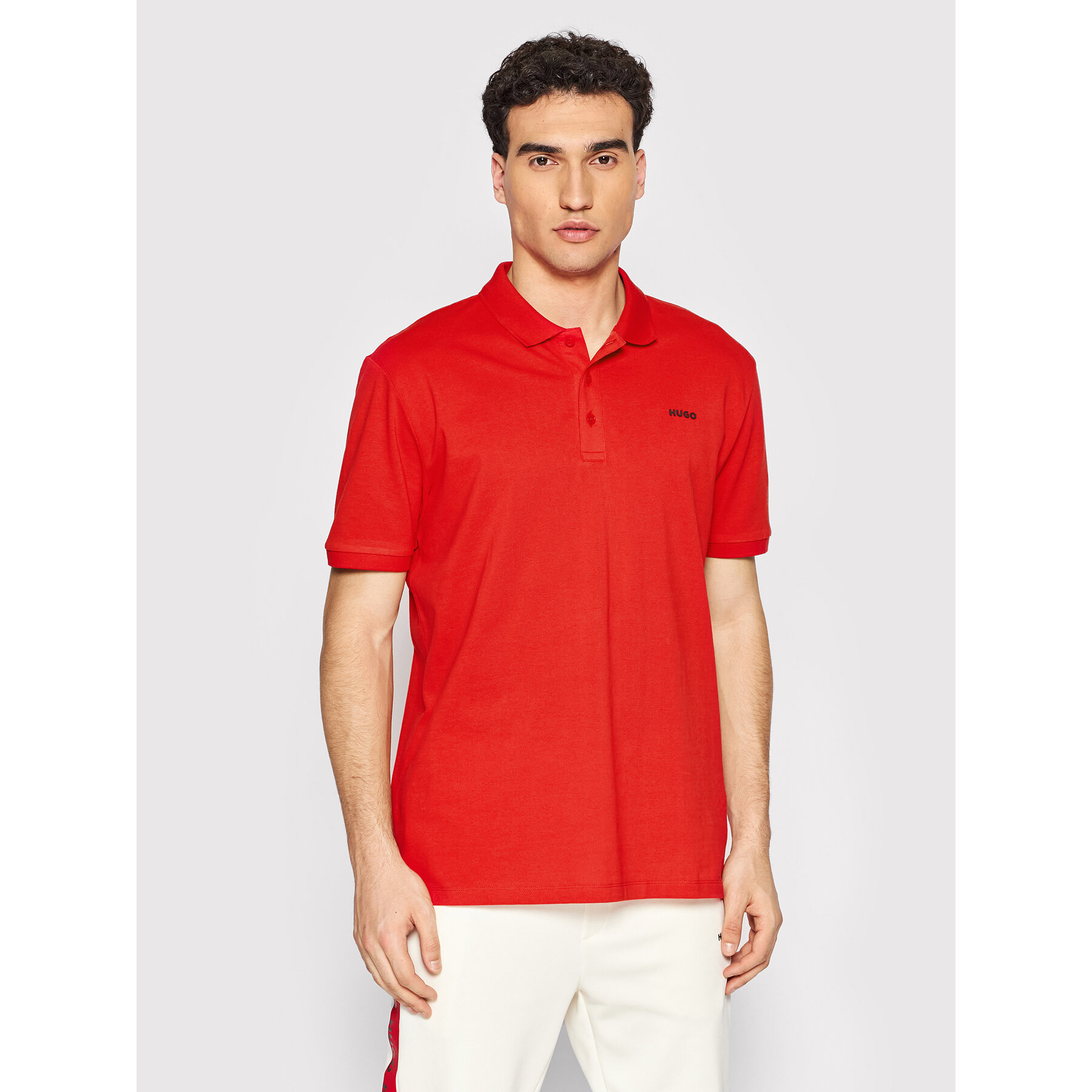 Hugo Polo majica Donos222 50466182 Rdeča Regular Fit