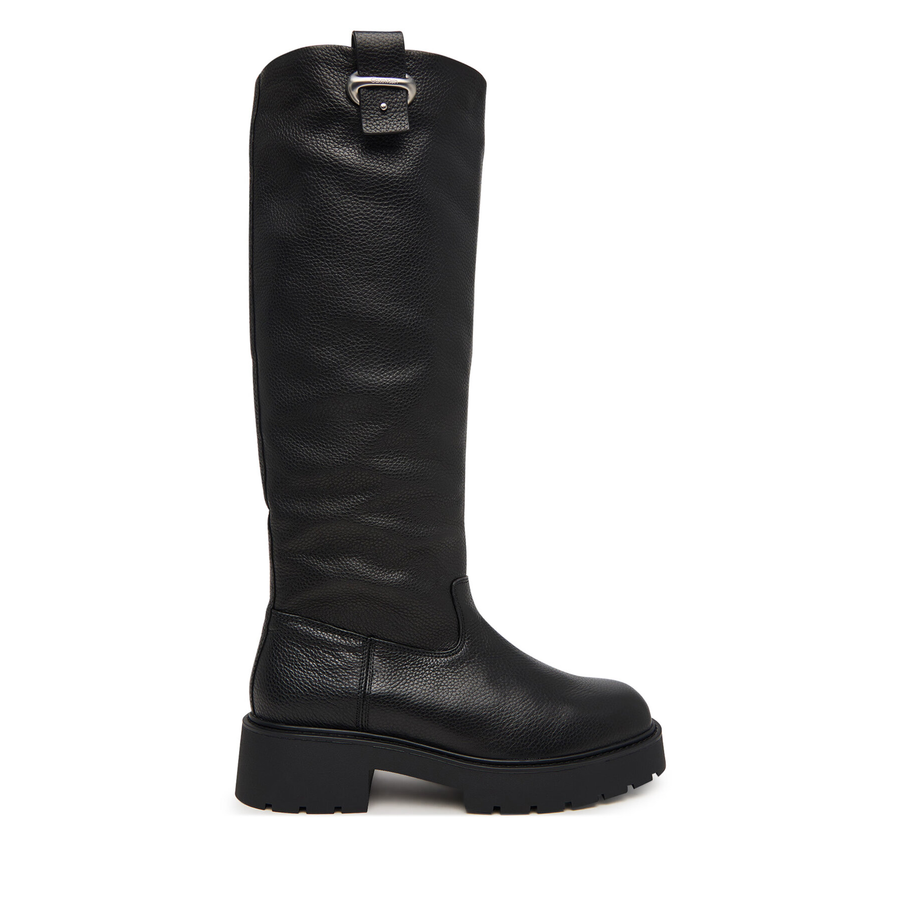 Ботуши Calvin Klein Chunky High Boot Lth Hdw HW0HW03201 Черен