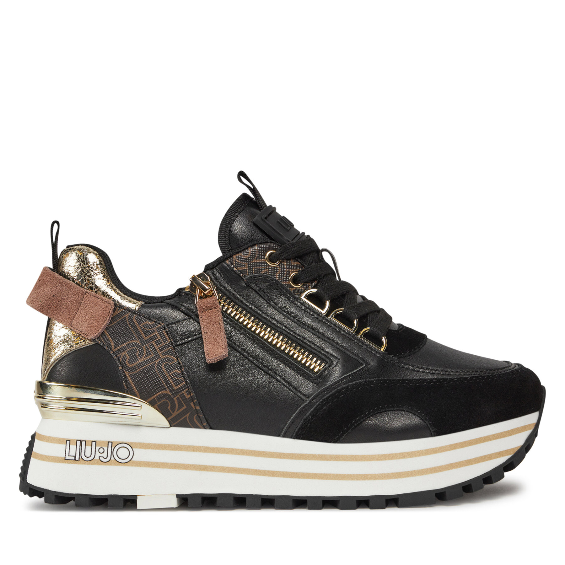 Damen Sneakers Liu Jo, Schuhgröße 36, Schwarz, Maxi Wonder 72 BA4057 PX454