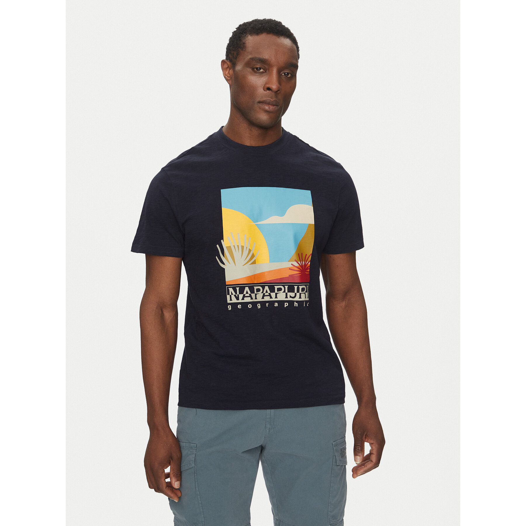 Napapijri T-Shirt S-Arbia NP0A4IE3 Σκούρο μπλε Regular Fit