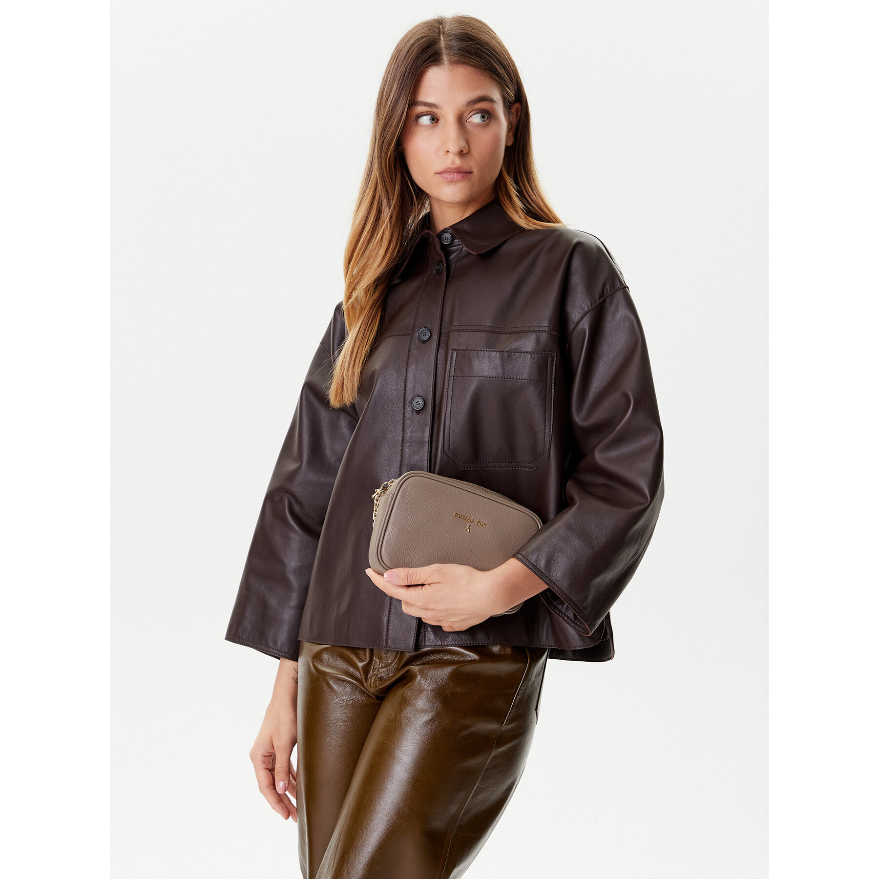 Дамска чанта Patrizia Pepe CB0071/L001-B744 Кафяв