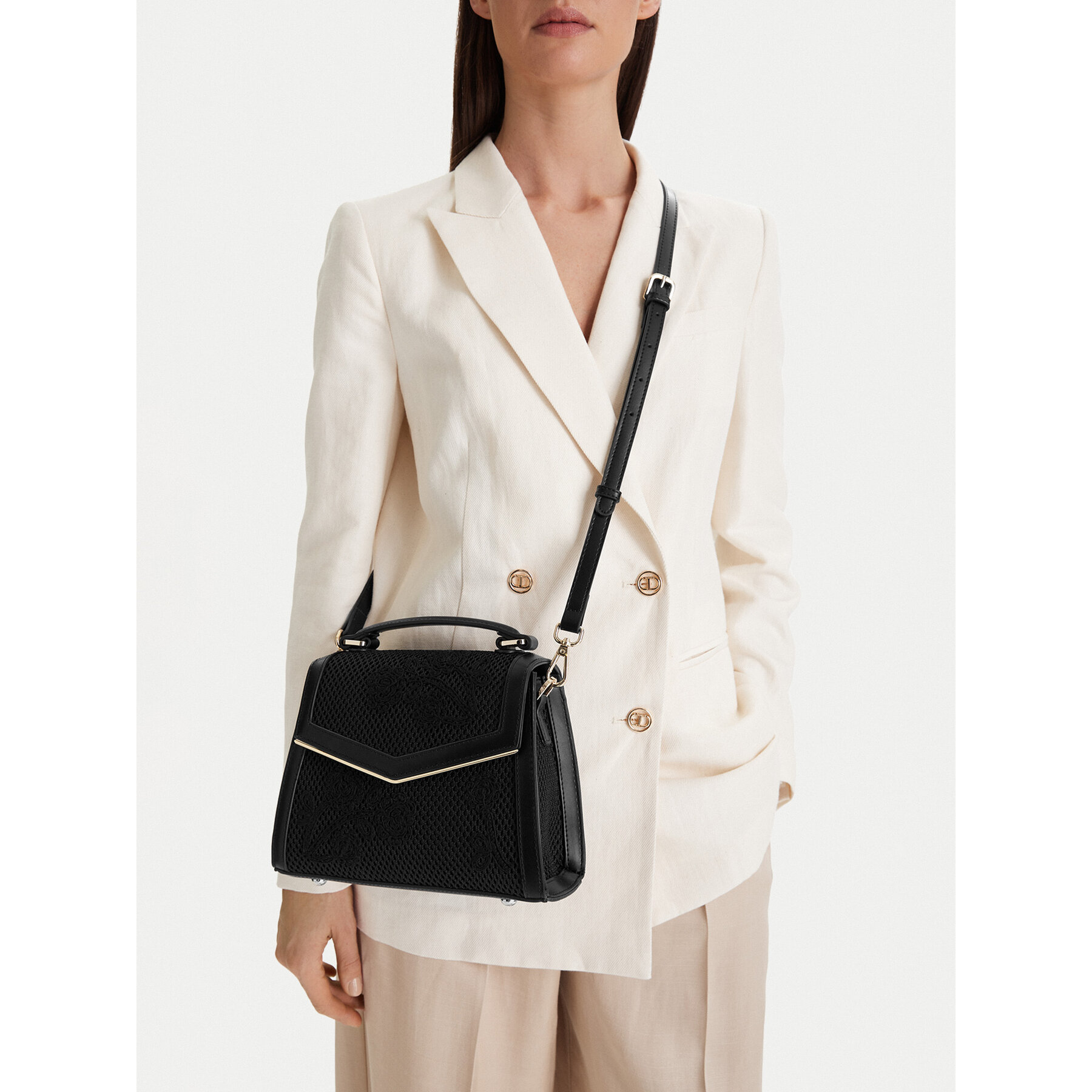 Τσάντα Nine West CEO-Wall Street Glow-KY318 Μαύρο