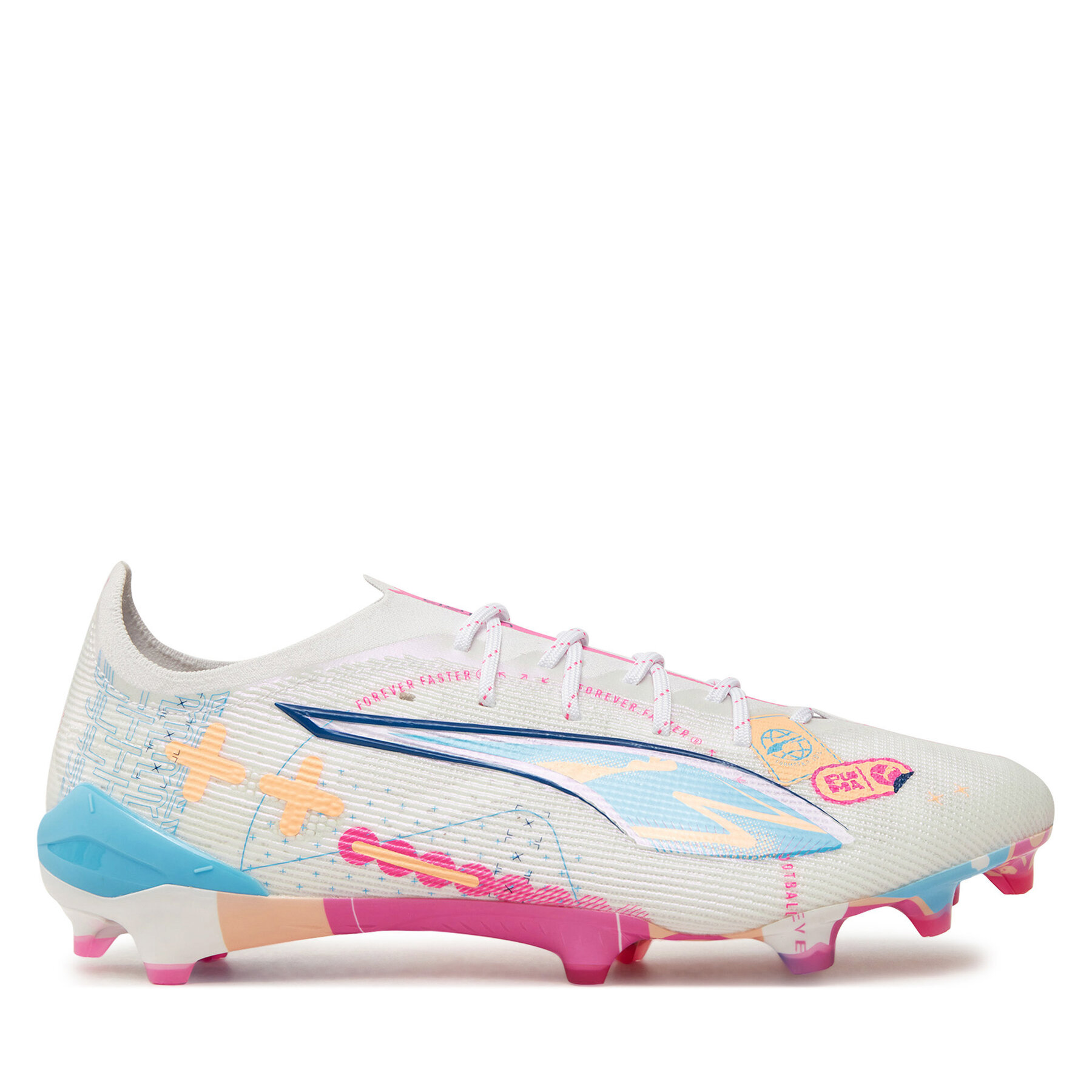 Zapatos de fútbol Puma ULTRA 5 ULTIMATE VOL. UP FG 108063 01 Blanco