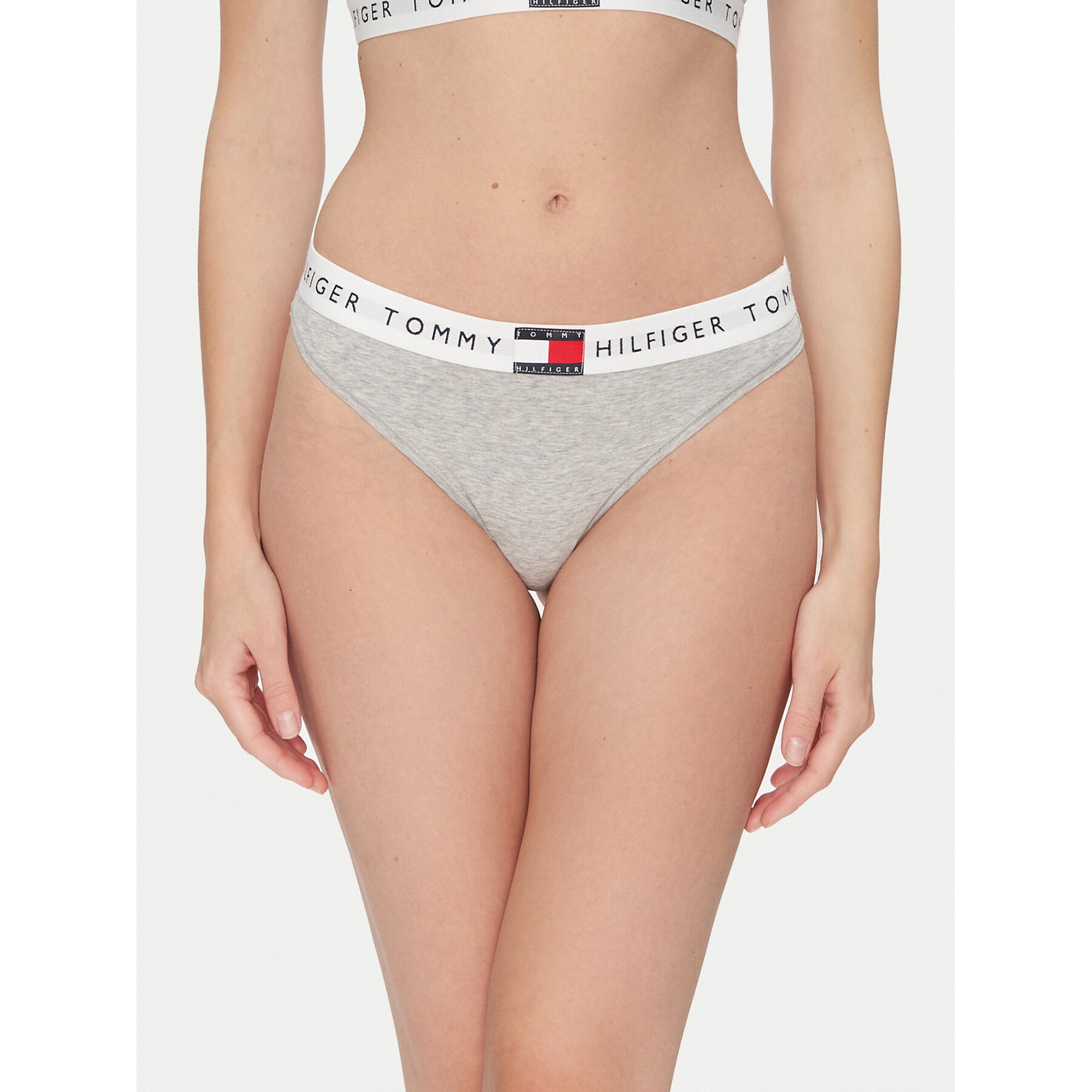Tommy Hilfiger Στρίνγκ UW0UW06039 Γκρι