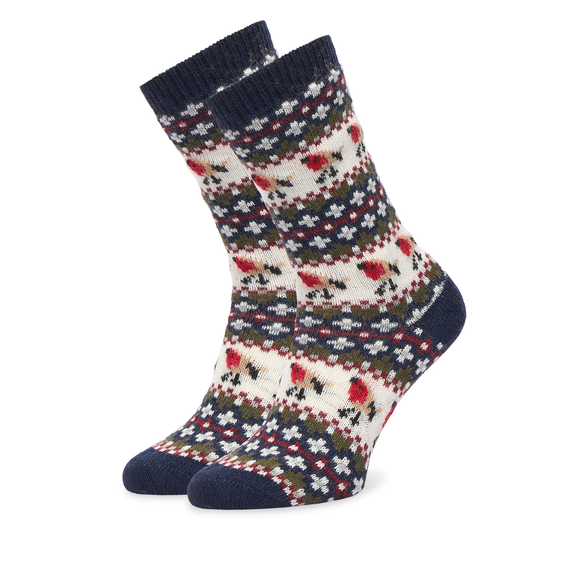 Дълги чорапи Barbour Robin Fair Isle LSO0077NY55 Тъмносин