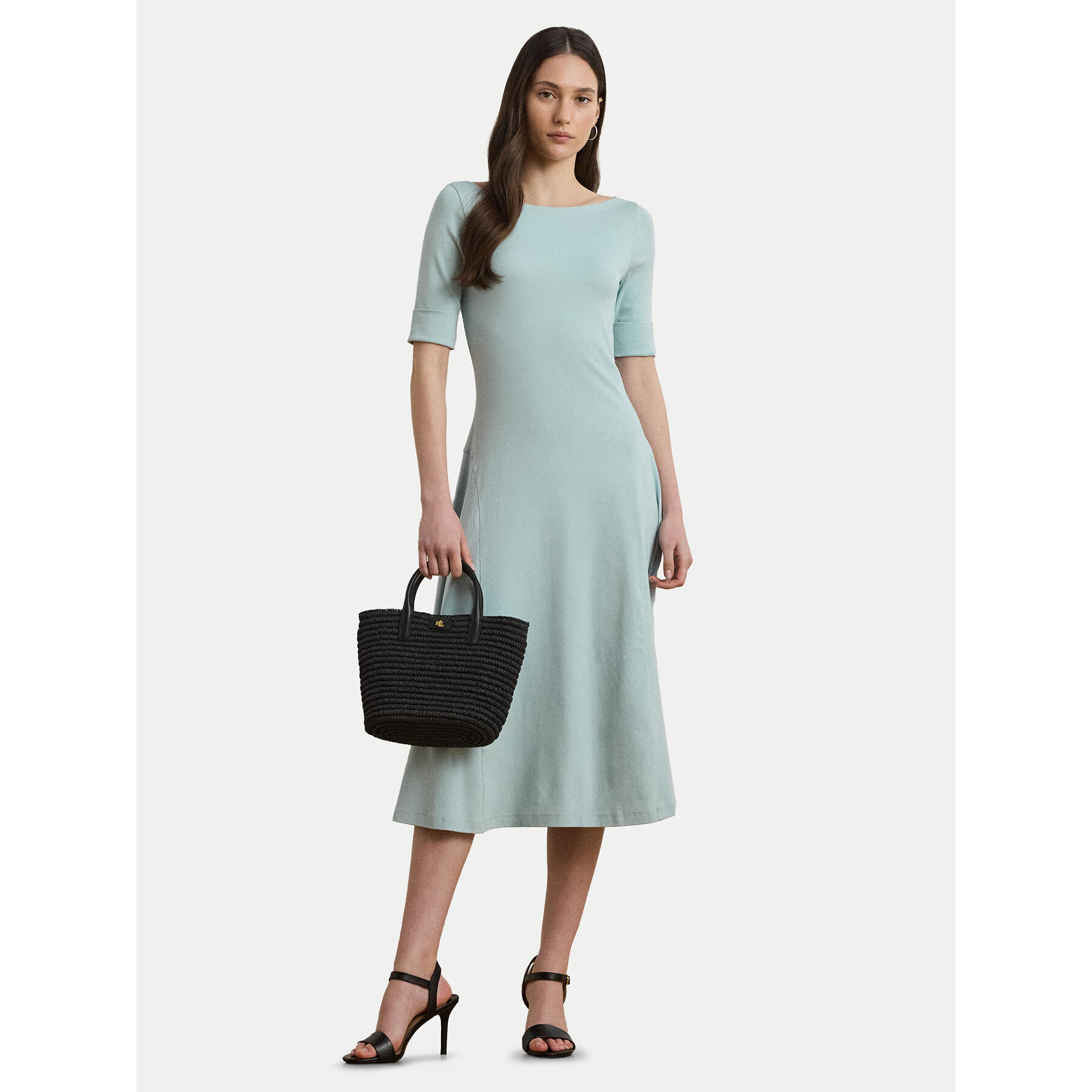 LAUREN RALPH LAUREN Kleid für den Alltag 250863913015 Himmelblau Regular Fit