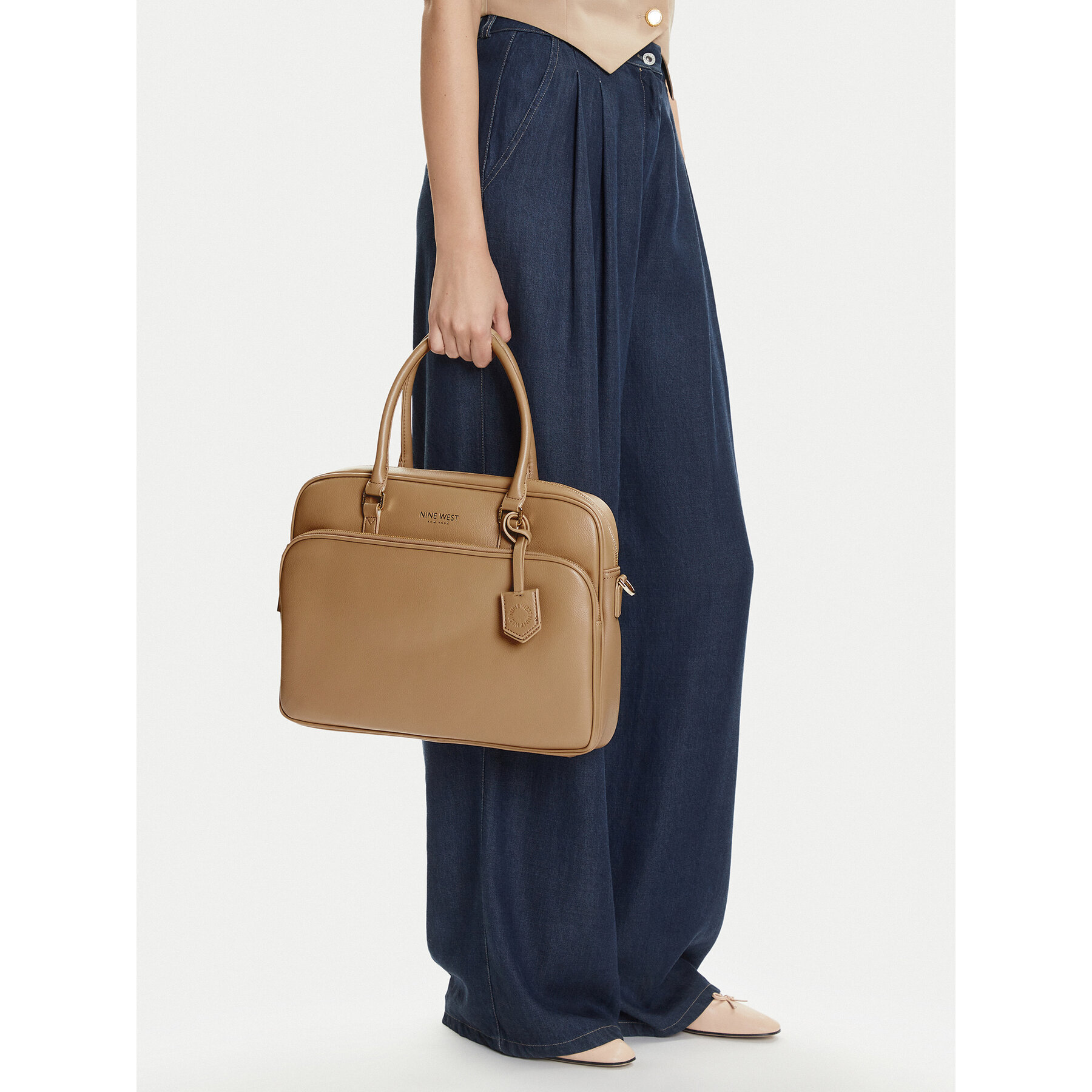 Torba na laptopa Nine West, Beżowy CEO-EMMA-LA482-2847