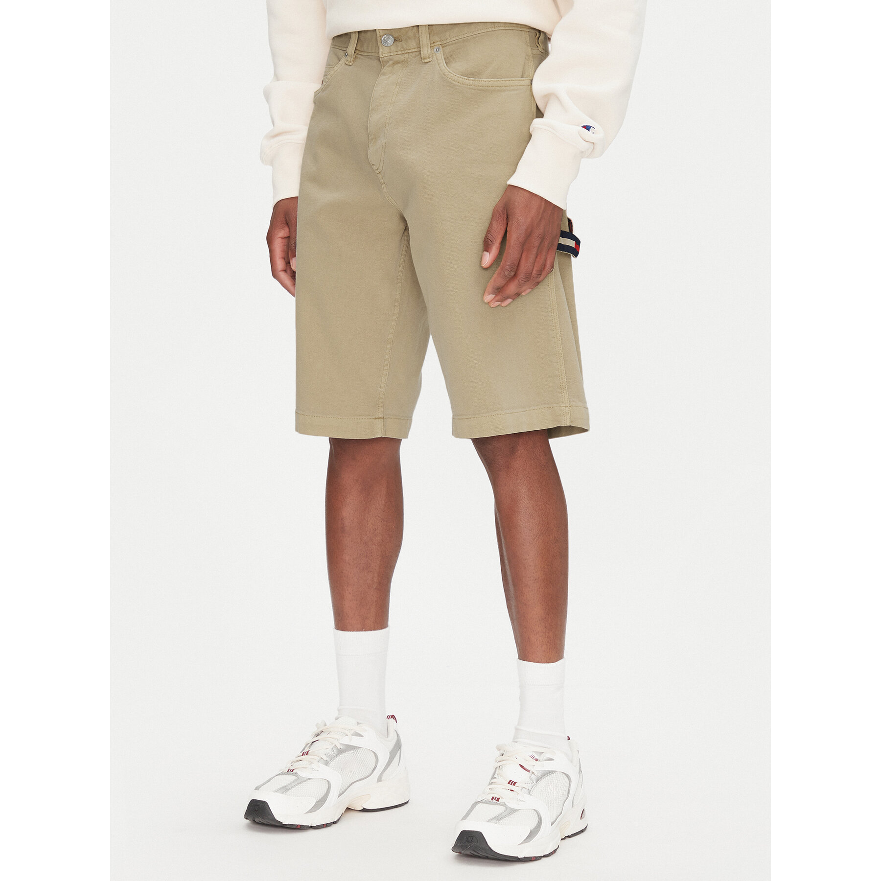 Tommy Jeans Stoffshorts Jaimie DM0DM21951 Beige Slim Fit