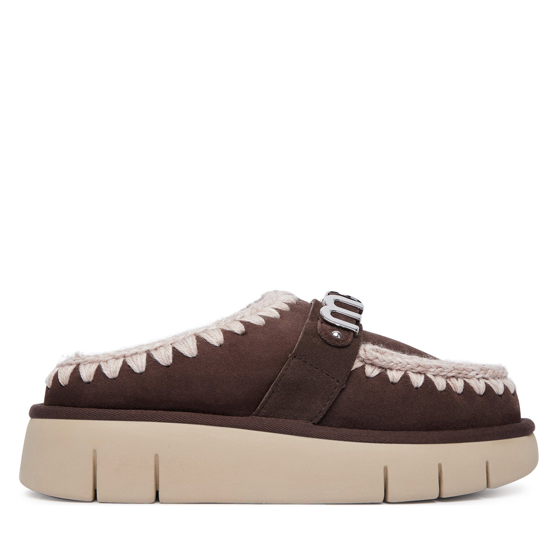 Апрески Mou Bounce Clog FW531001A Тъмнокафяв