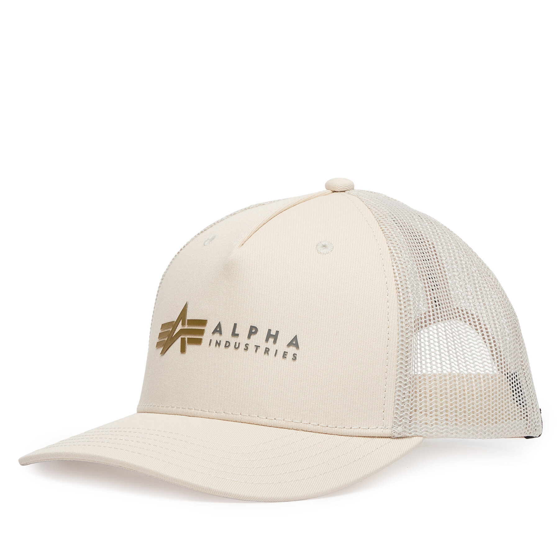 Šiltovka Alpha Industries Label 106901 Écru