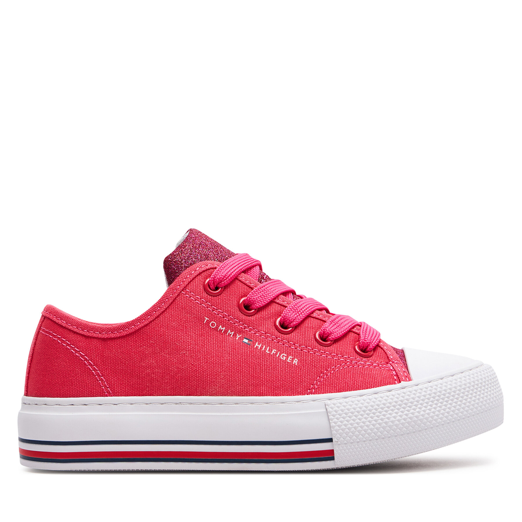 Tenisice Tommy Hilfiger Low Cut Lace-Up Sneaker T3A9-33185-1687 M Magenta 385