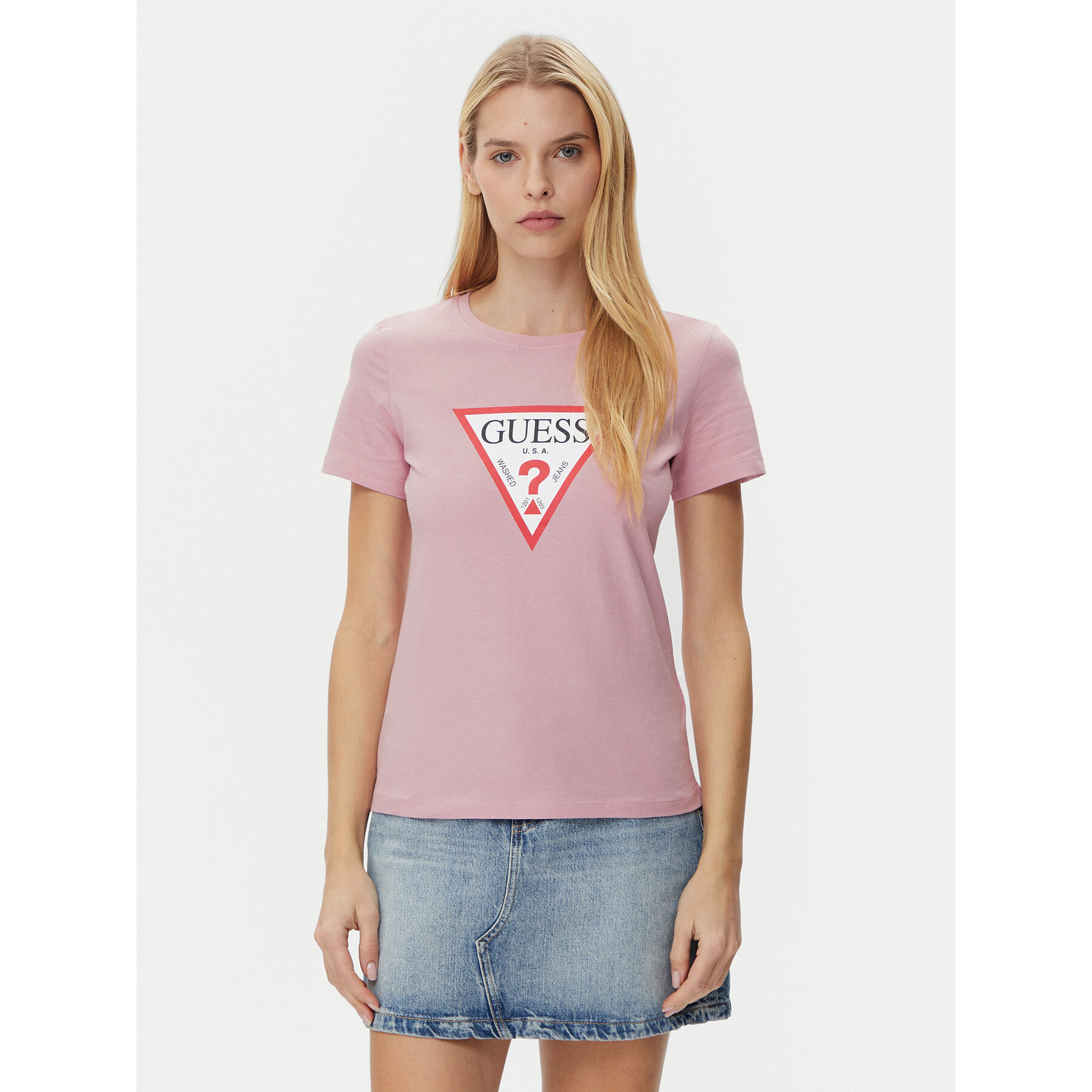 Guess Póló W1YI1B I3Z14 Lila Regular Fit