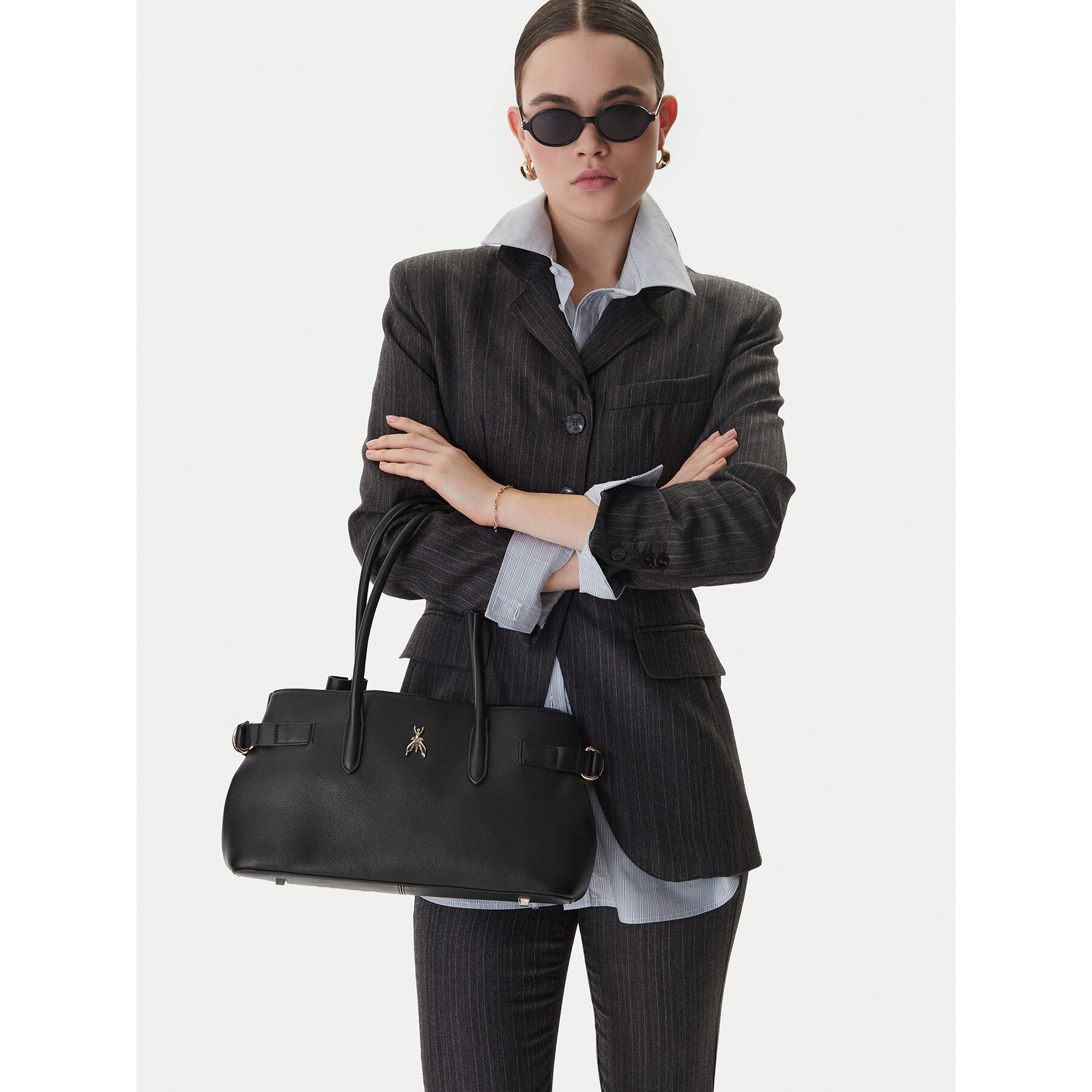 Τσάντα Patrizia Pepe 8B0305/L162 Μαύρο