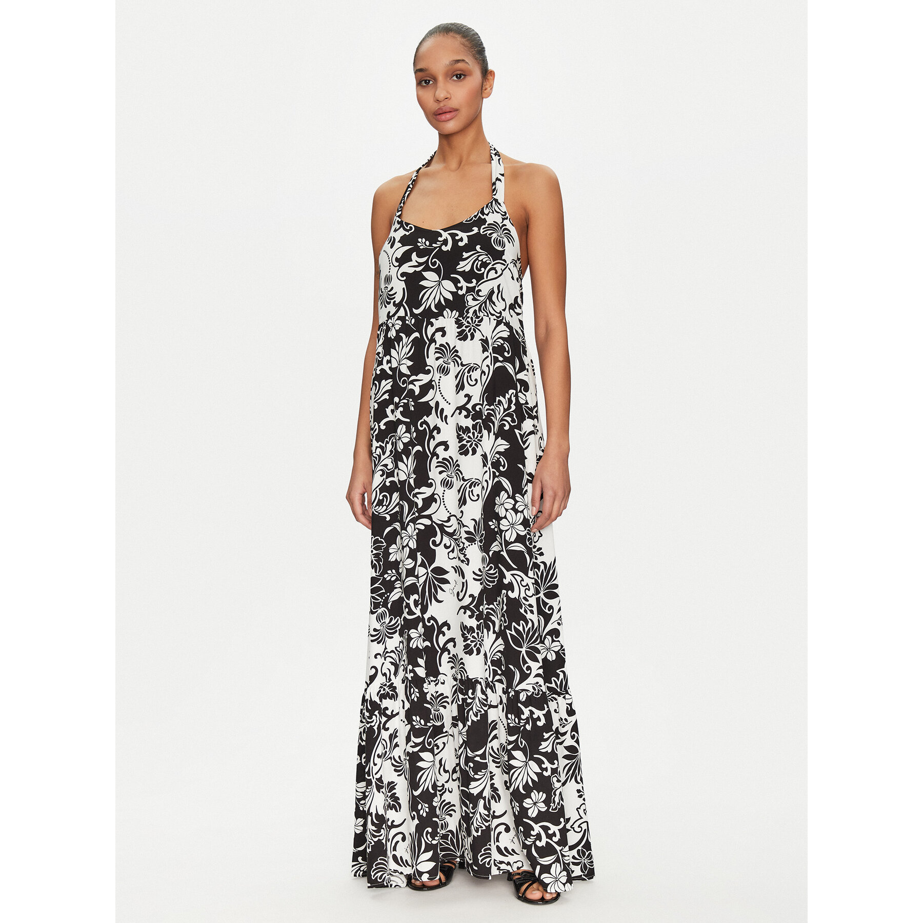 Gaudi Sommerkleid 511BD15012 Schwarz Regular Fit