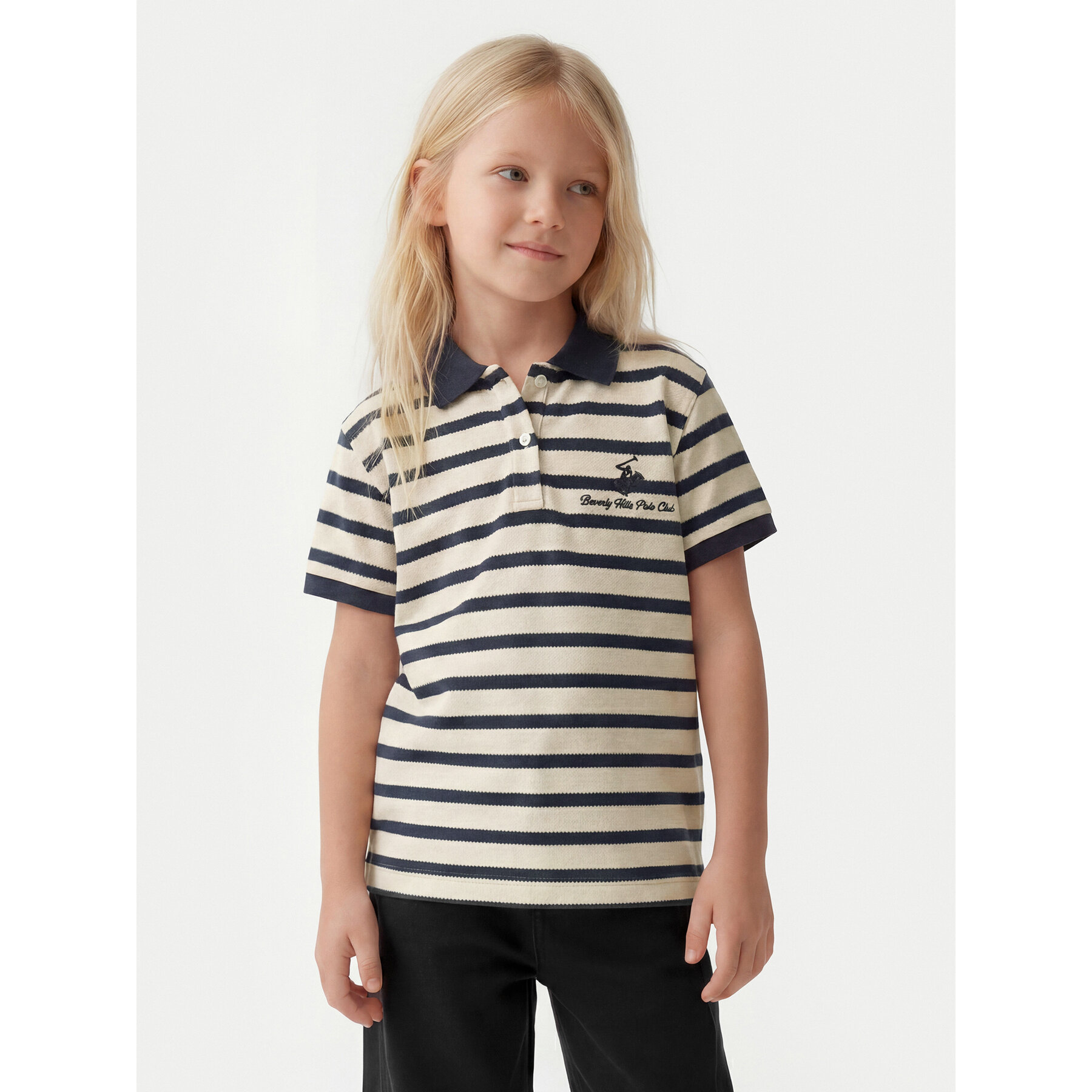 Beverly Hills Polo Club Polo G2283 Tamnoplava Regular Fit