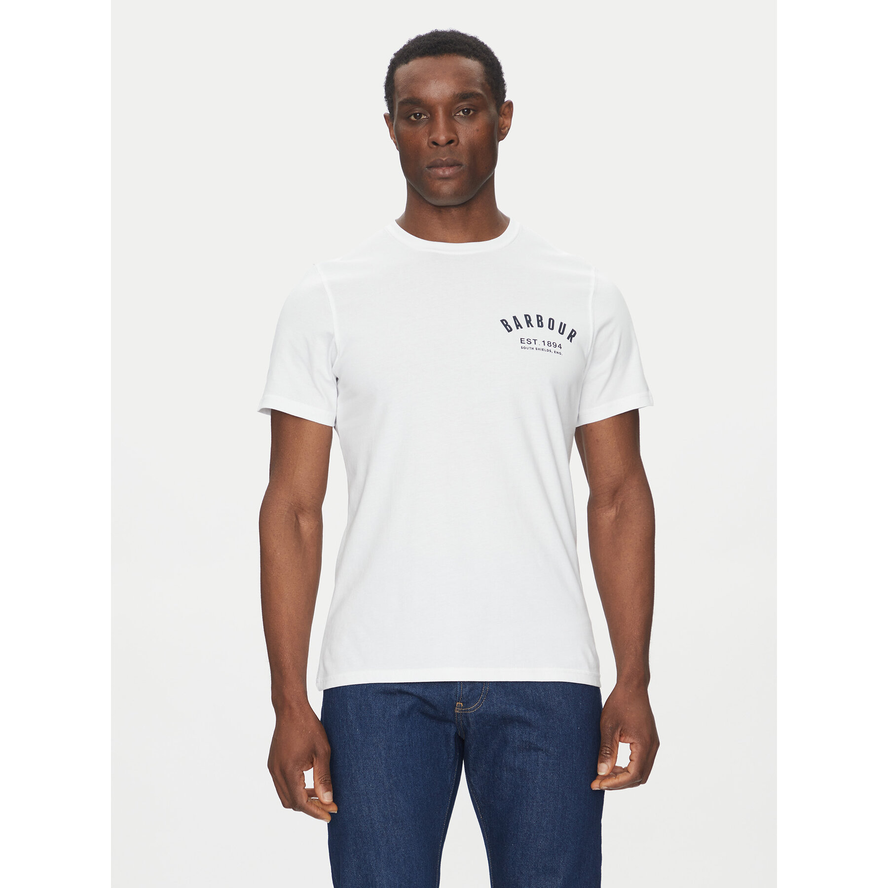 Barbour Póló Preppy MTS0502WH11 Fehér Tailored Fit