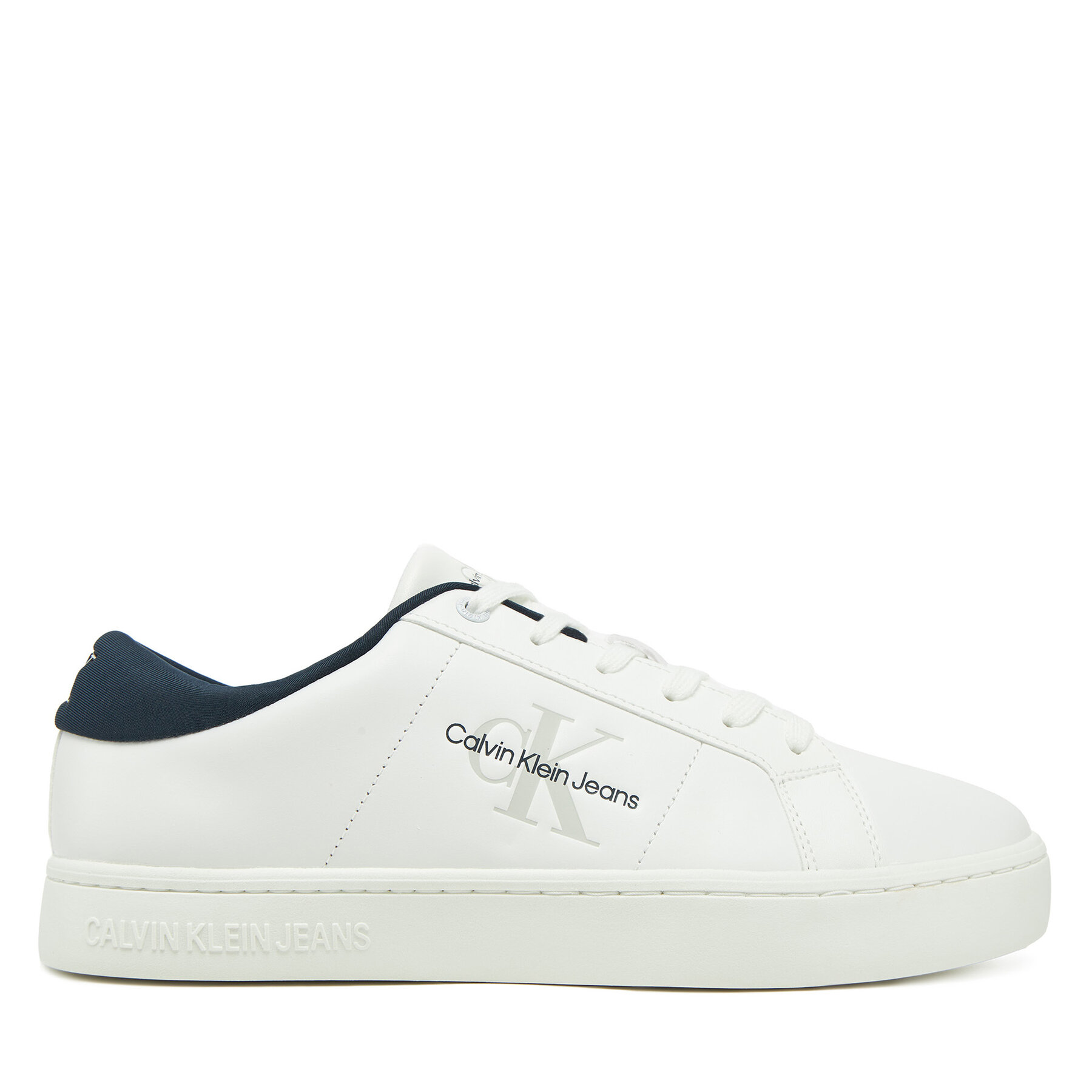 Αθλητικά Calvin Klein Jeans Classic Cupsole Low Ml Lth YM0YM00864 Λευκό