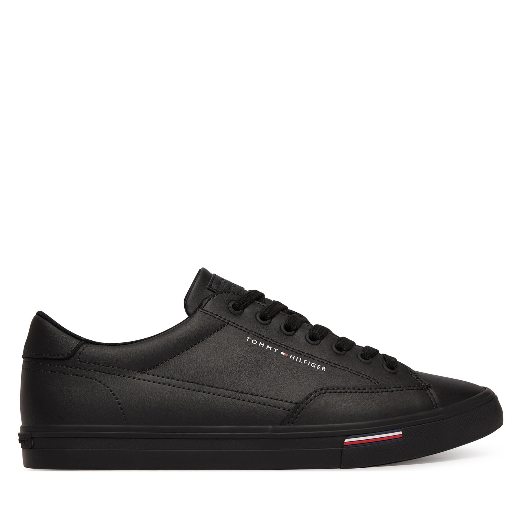 Гуменки Tommy Hilfiger Vulc Core Rwb Long Lace Lth FM0FM05814 Черен