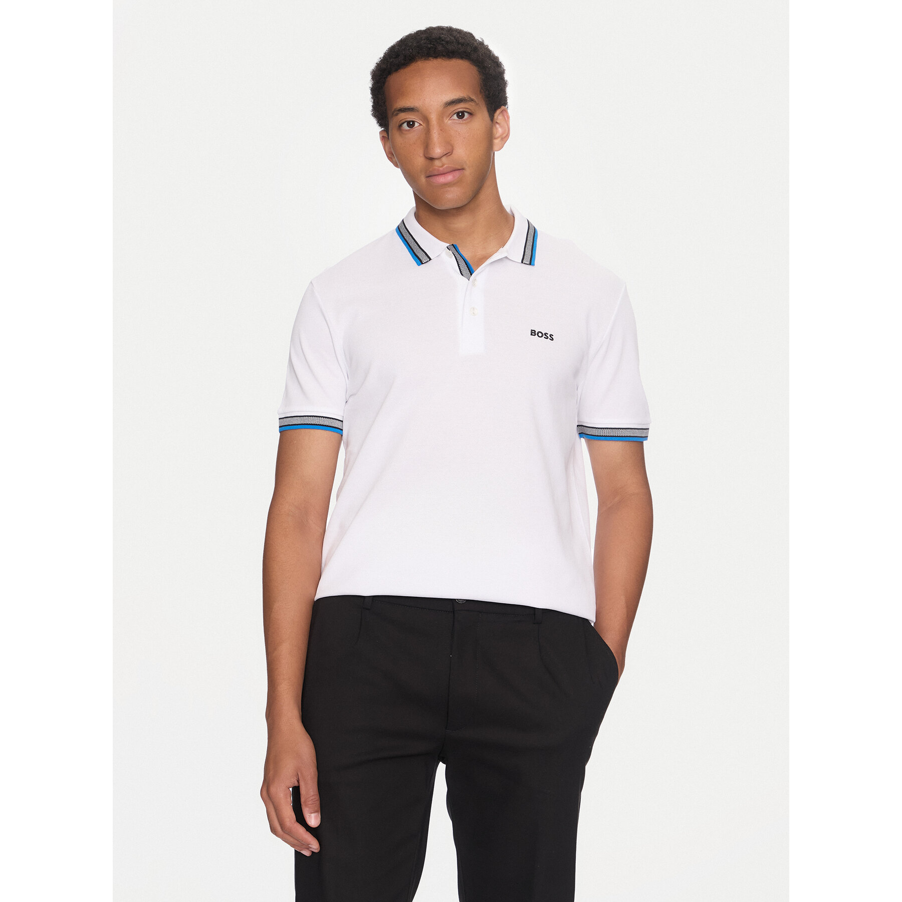 Boss Polo Paddy 50469055 Bianco Regular Fit