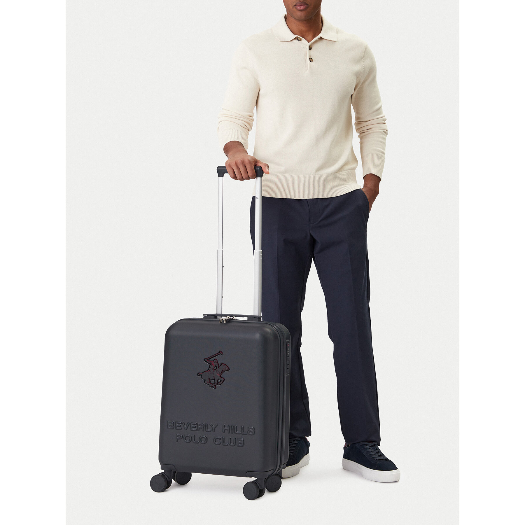 Самолетен куфар за ръчен багаж Beverly Hills Polo Club CEO-BHPC-S-002-08-NAVY Тъмносин