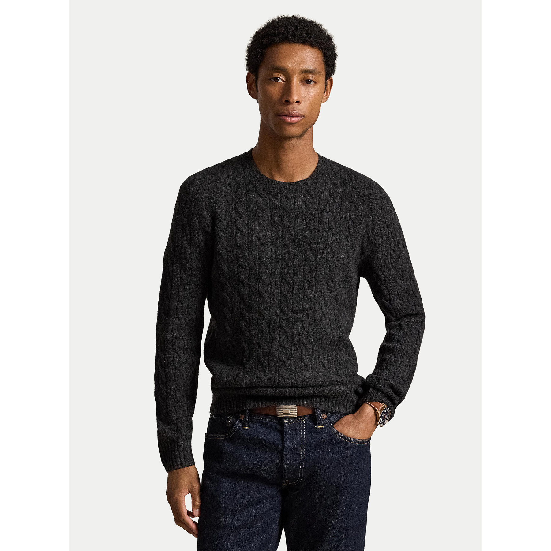 Polo Ralph Lauren Pullover 710876762013 Dunkelgrau Regular Fit
