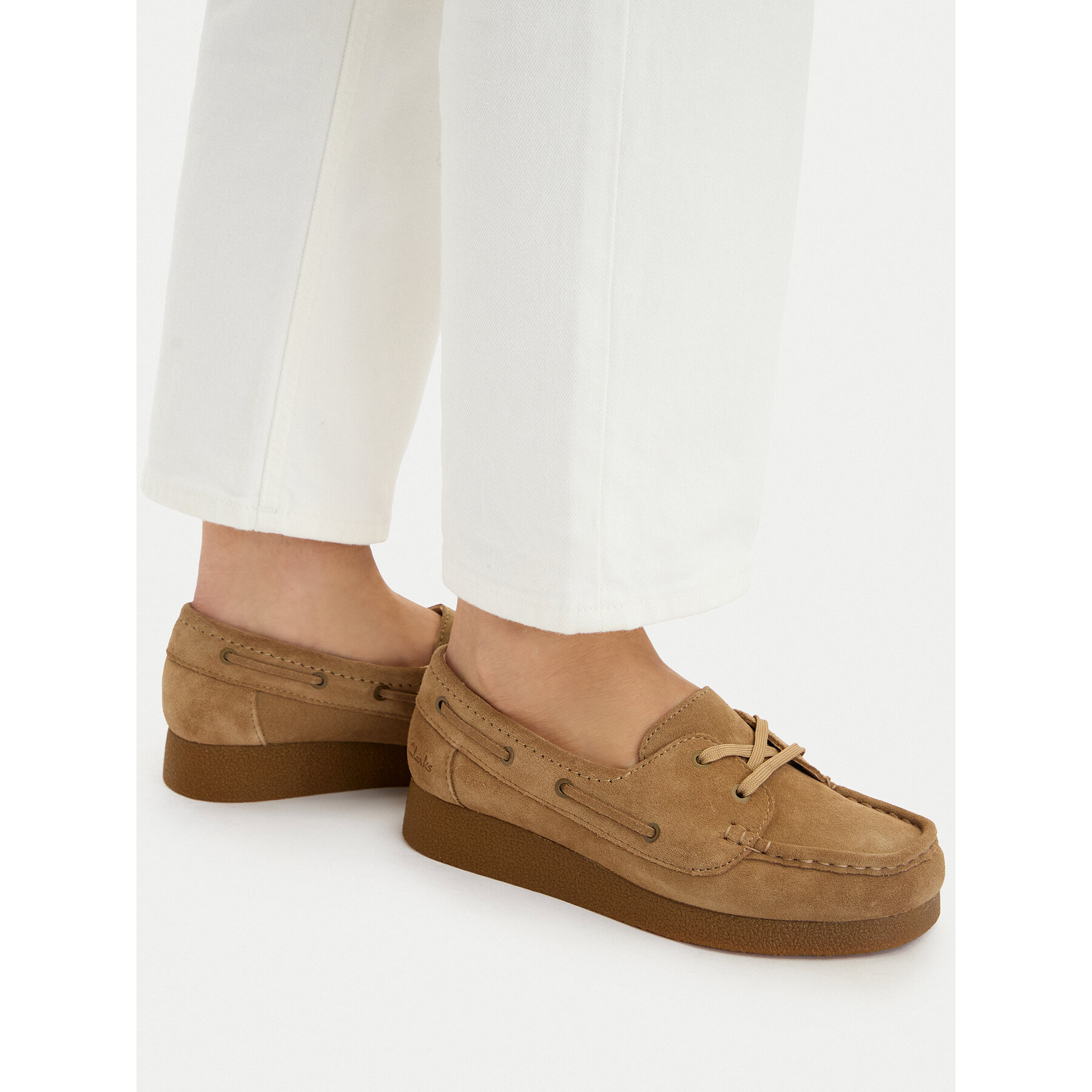 Poltopánky Clarks WallabeeEVOSea 26186339 Hnedá