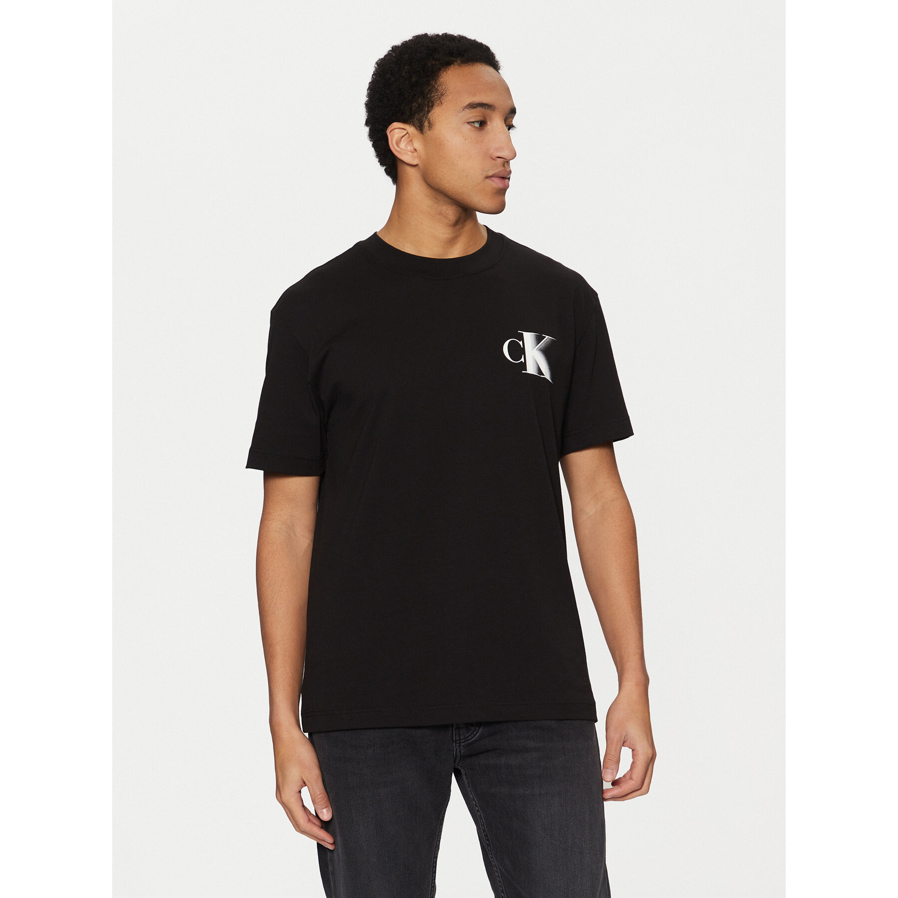 Calvin Klein Jeans T-Shirt J30J327475 Μαύρο Regular Fit