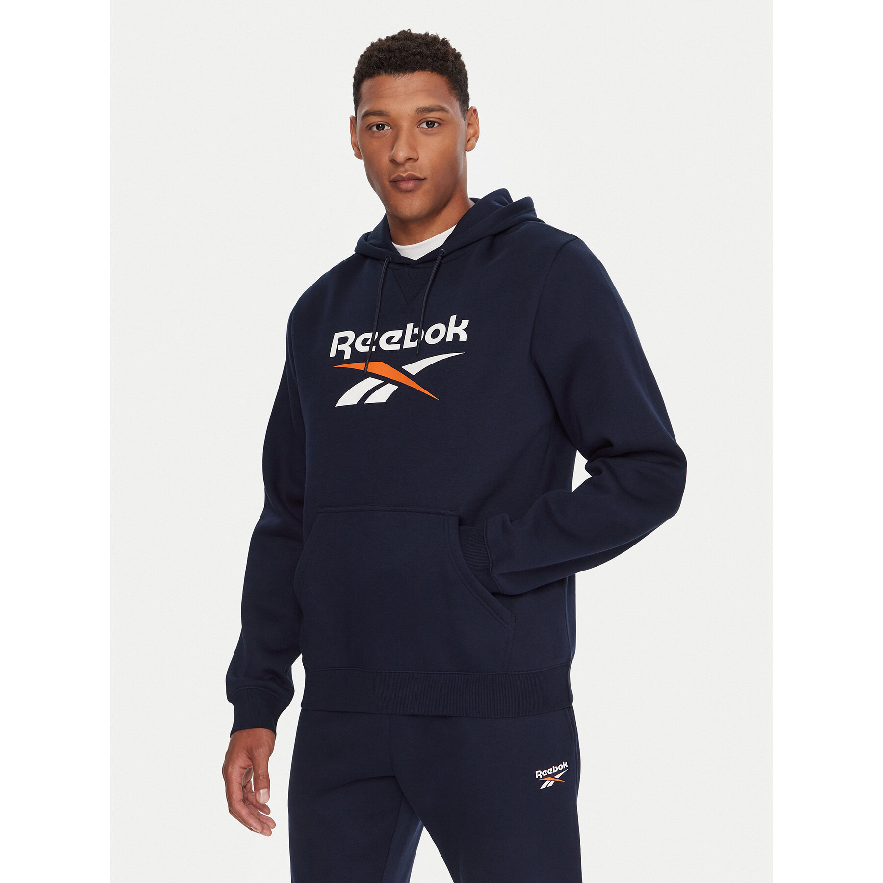 Reebok Majica dugih rukava RK25151CCM Tamnoplava Regular Fit