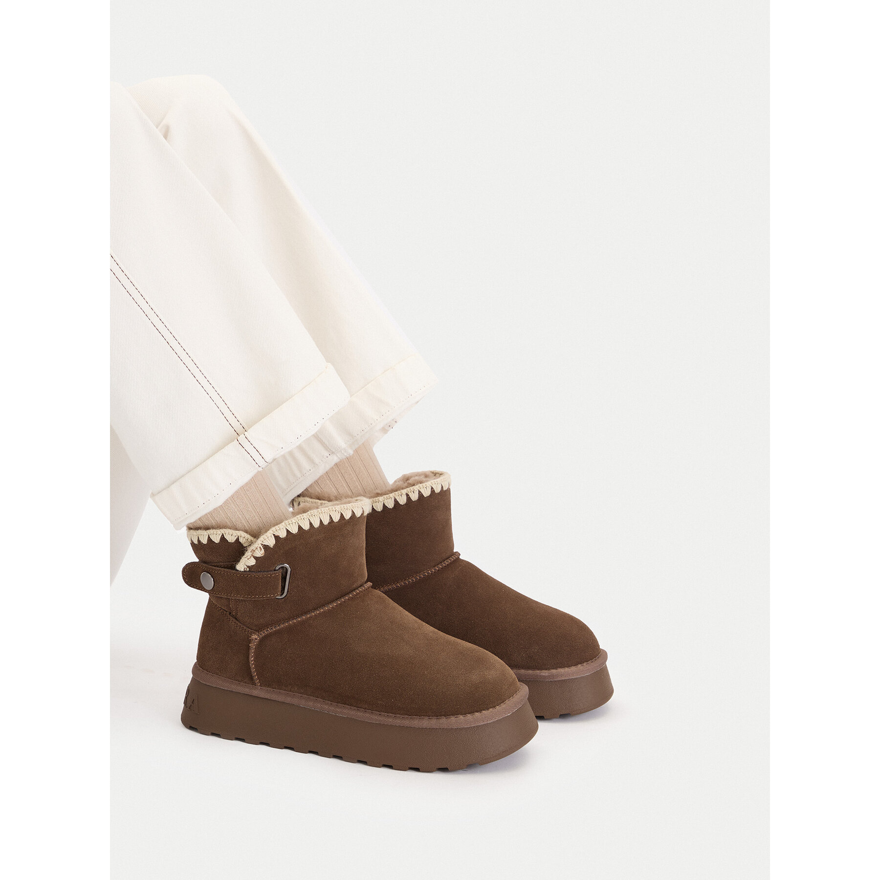 Cizme de zăpadă Badura EO-ANGELA-TS6296-01 Maro