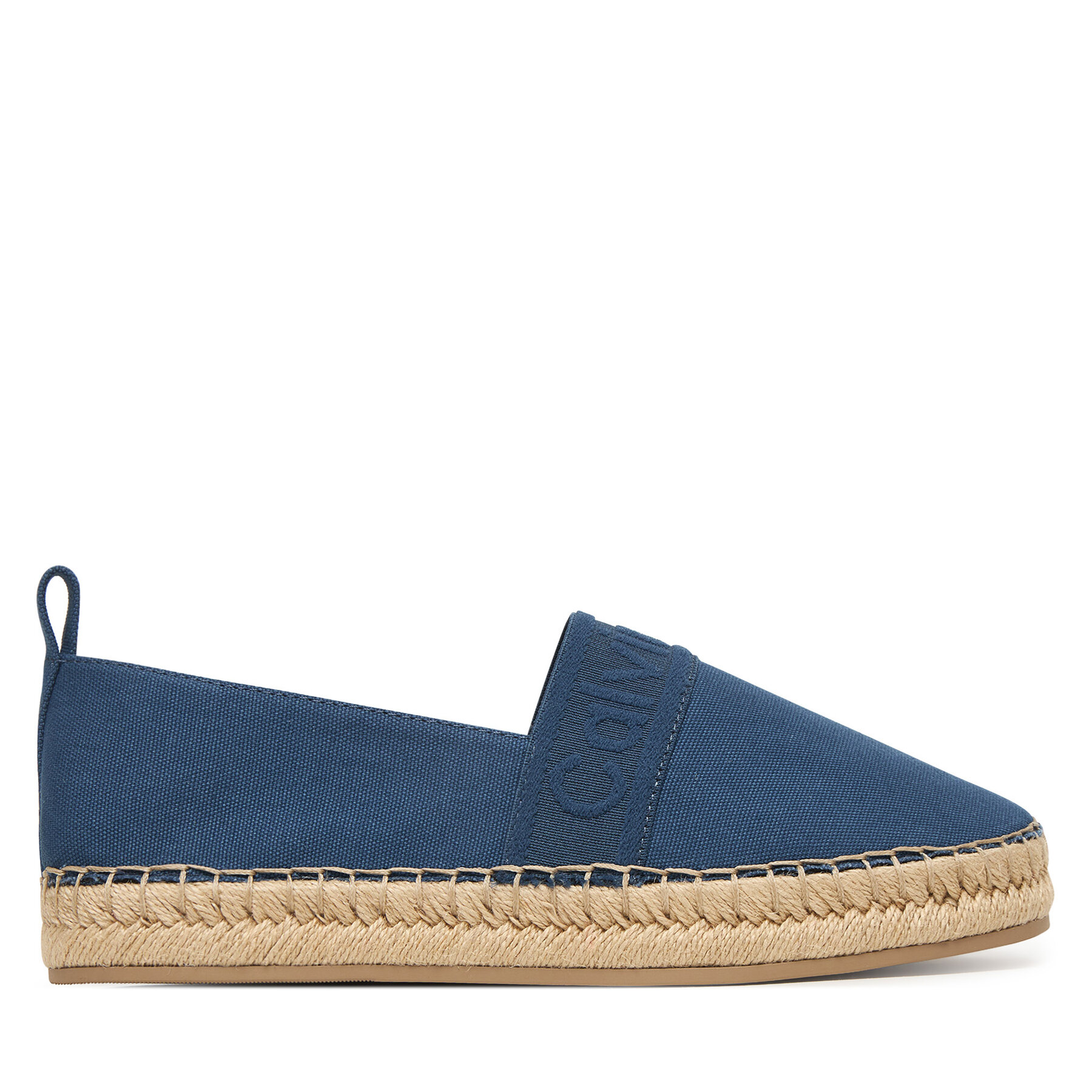 Espadrilky Calvin Klein Oblique Espadrille Webbing HW0HW02934 Modrá