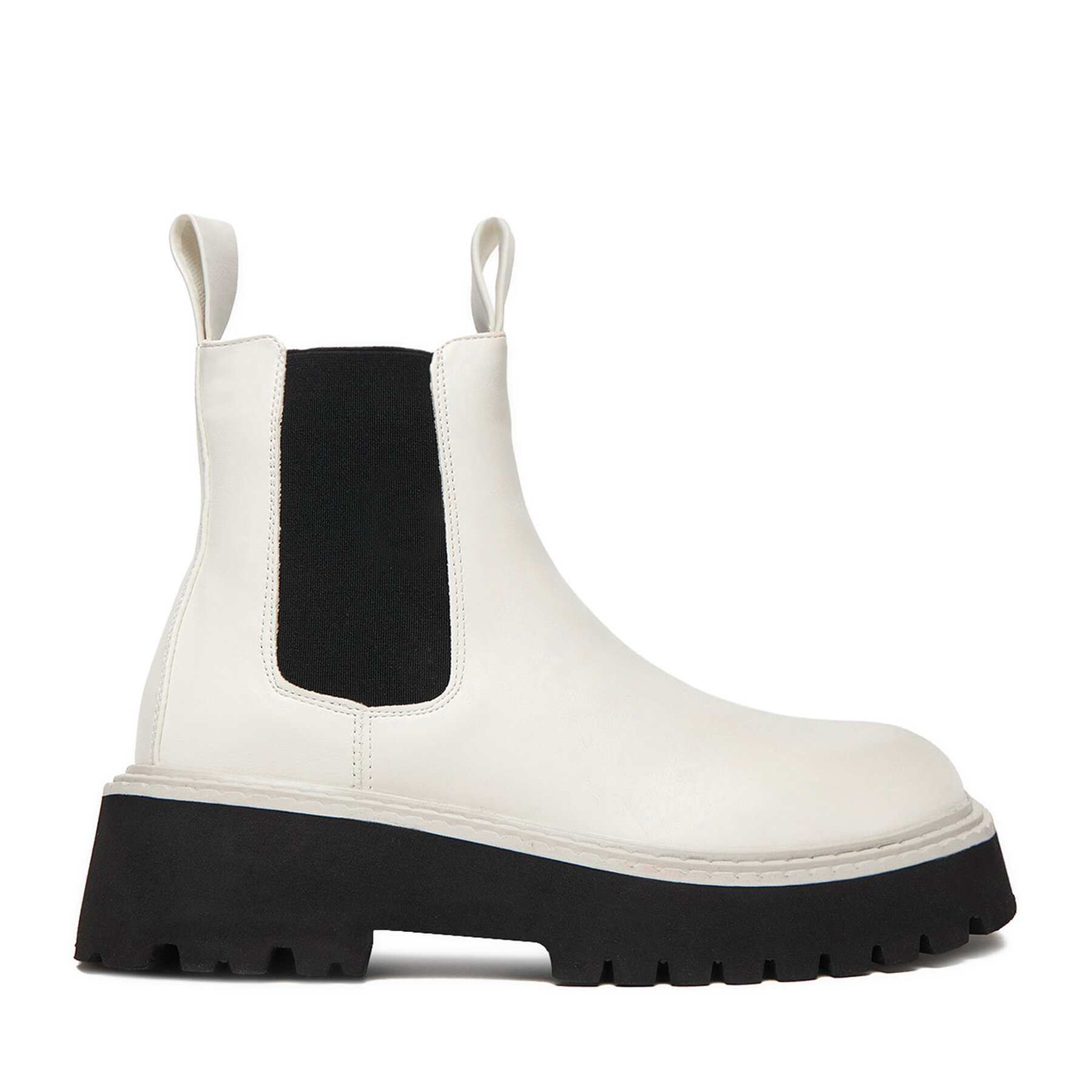 Боти тип челси DeeZee 88167 1-WHITE PU Бял