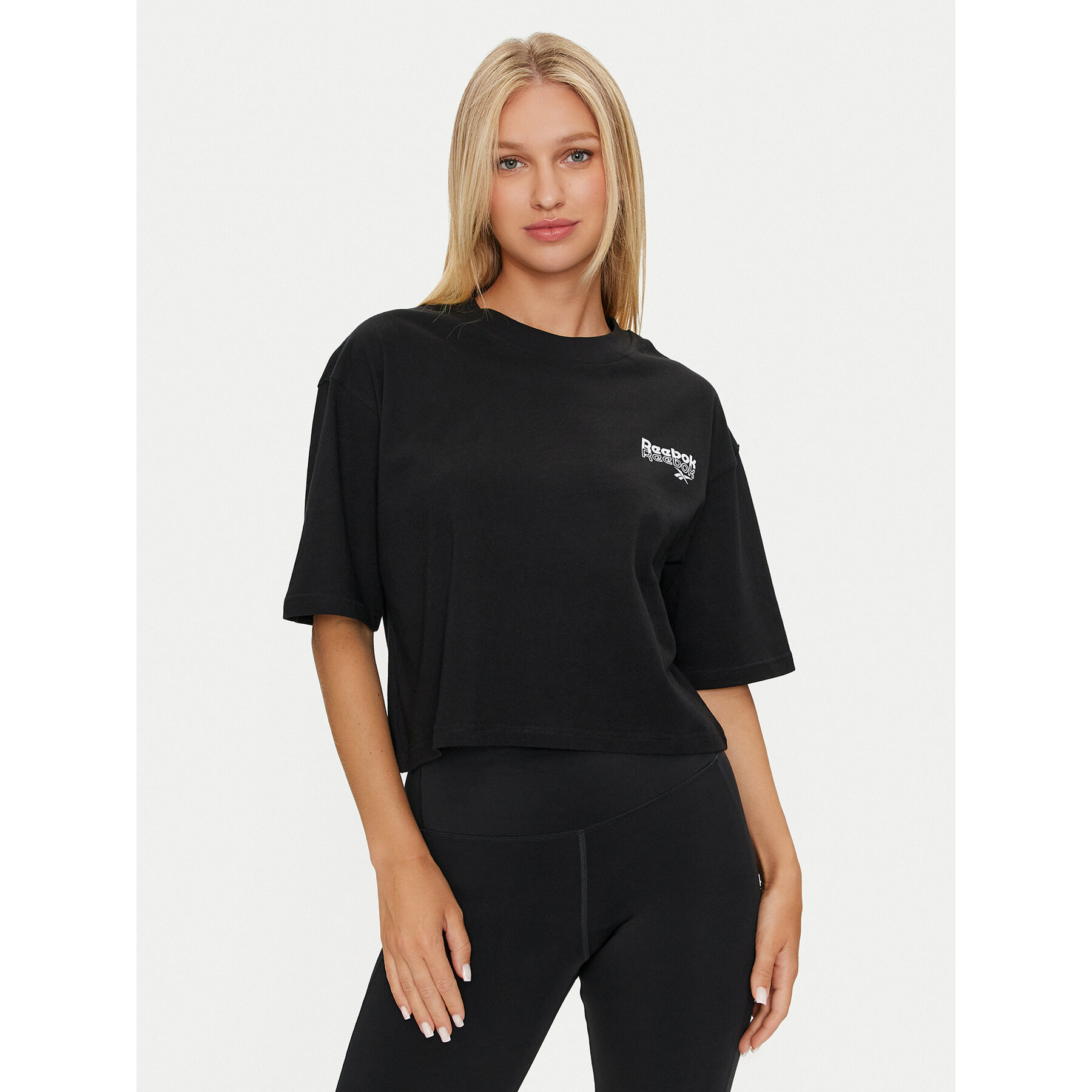 Reebok T-Shirt Rie Tee 100075953 Μαύρο Regular Fit