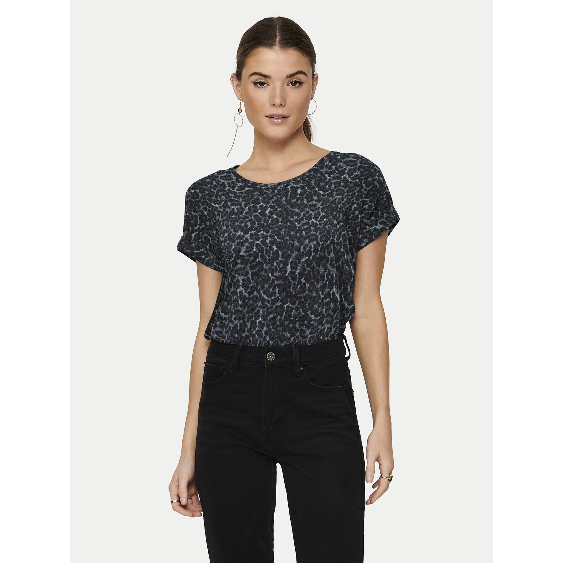 ONLY T-Shirt Moster 15182852 Γκρι Regular Fit