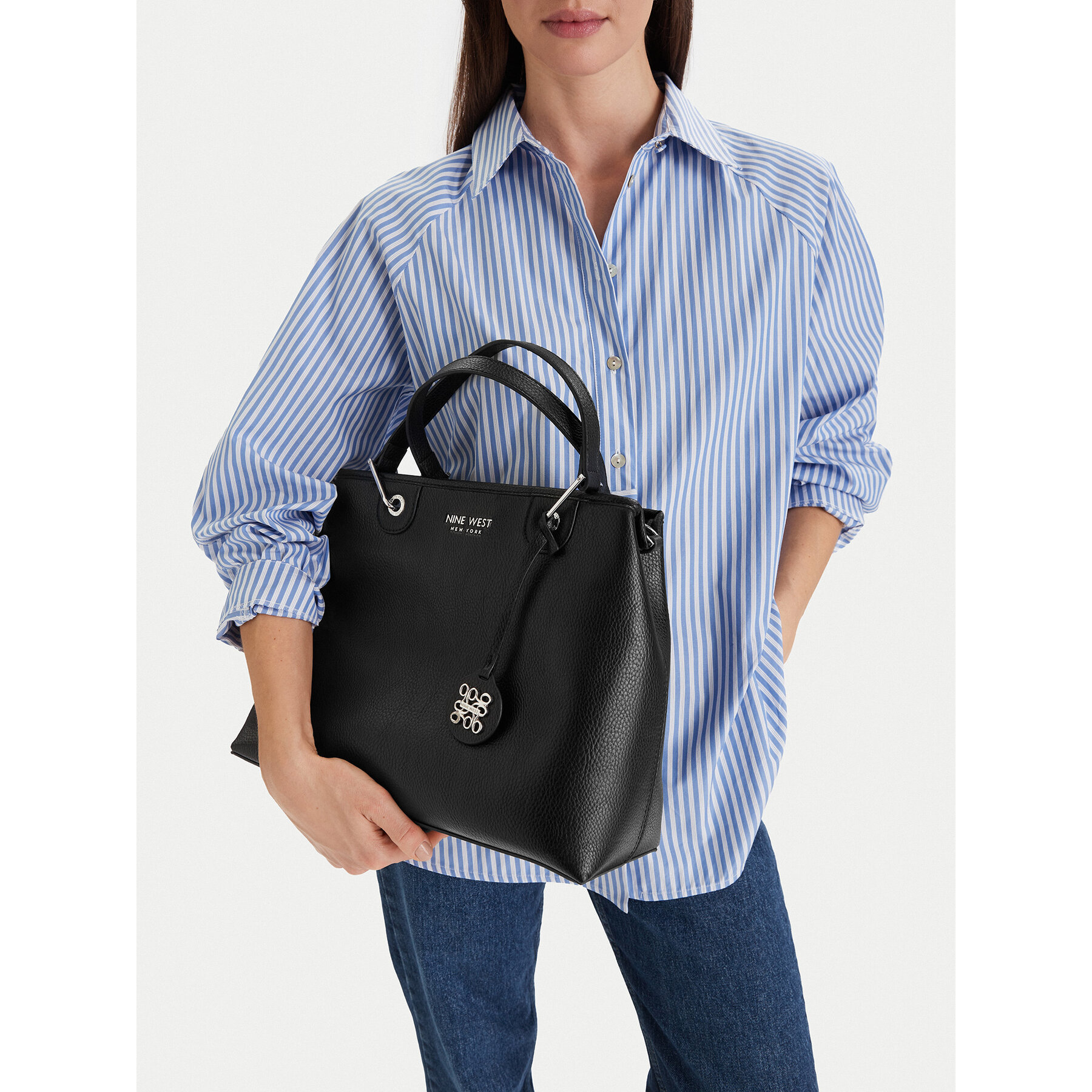 Geantă Nine West CEO-Soho Bloom-LDA8569 Negru