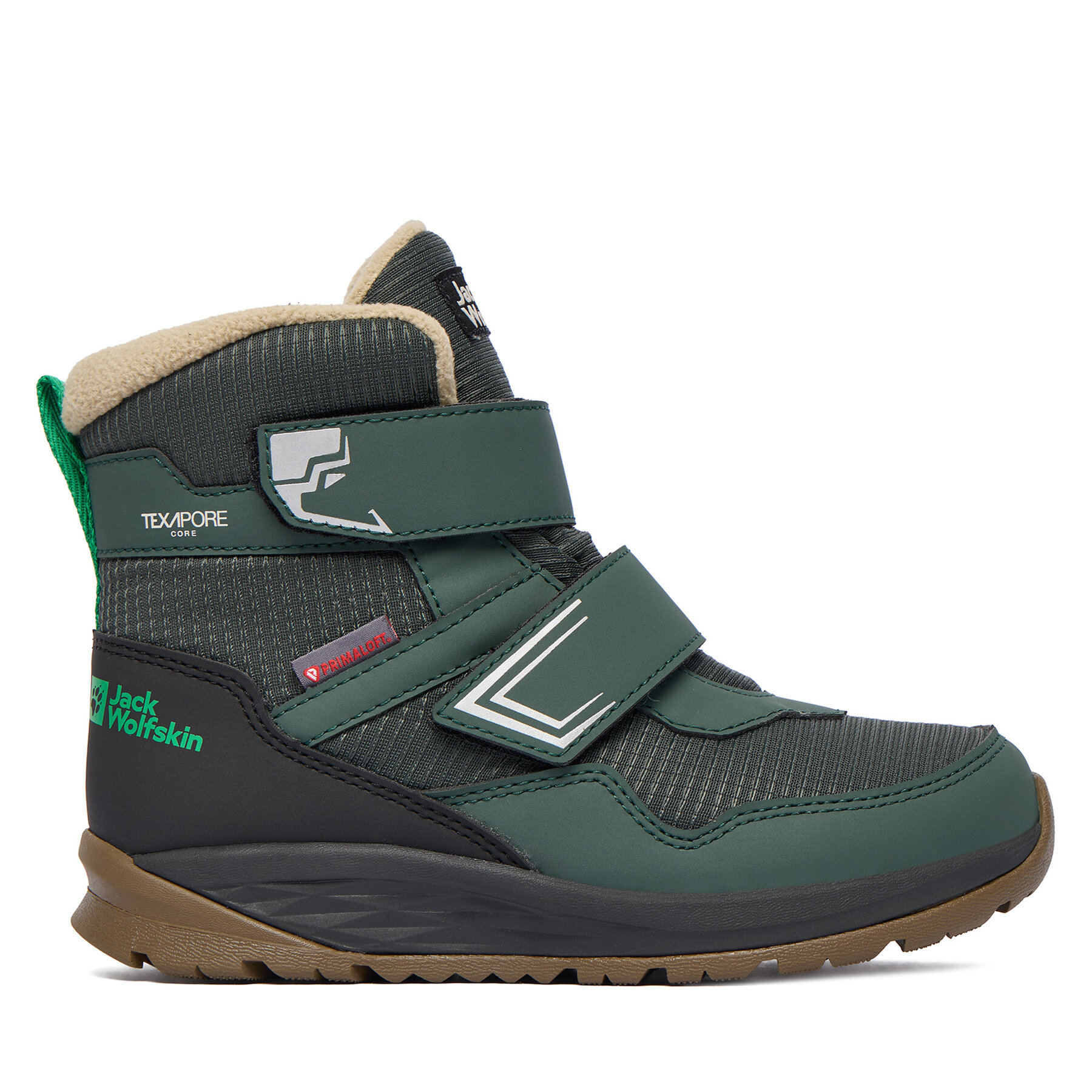 Cizme de zăpadă Jack Wolfskin Polar Bear B Texapore Mid VC K A62144 E0206 Verde