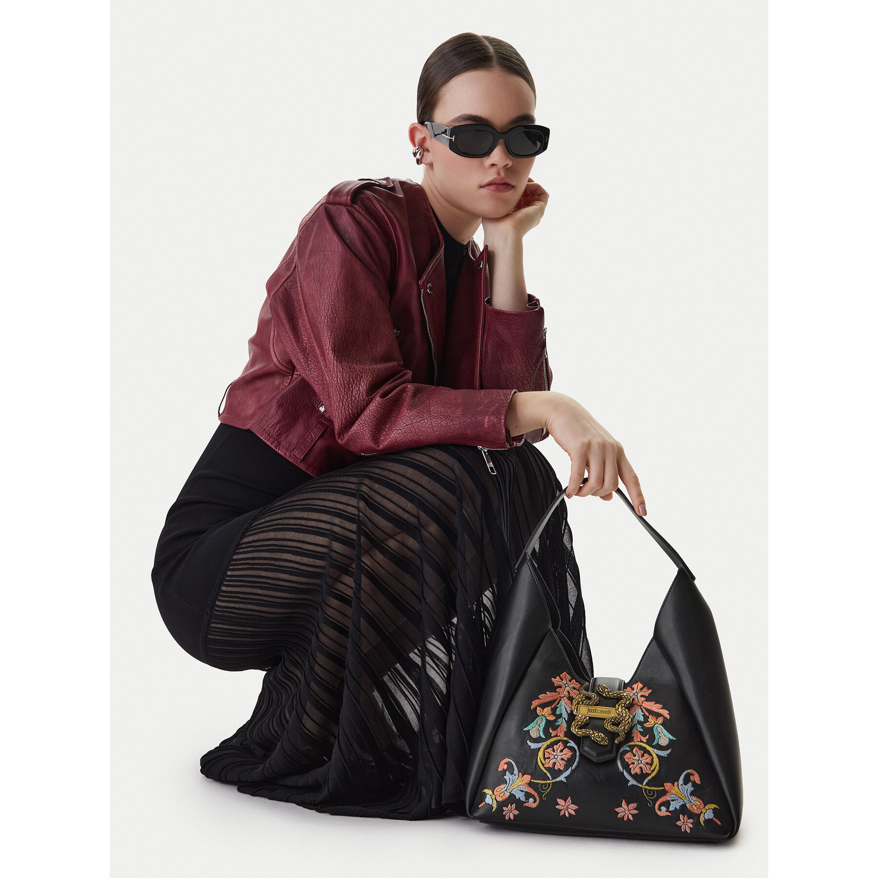 Geantă Just Cavalli 80RA4BA6 ZSE08 Negru