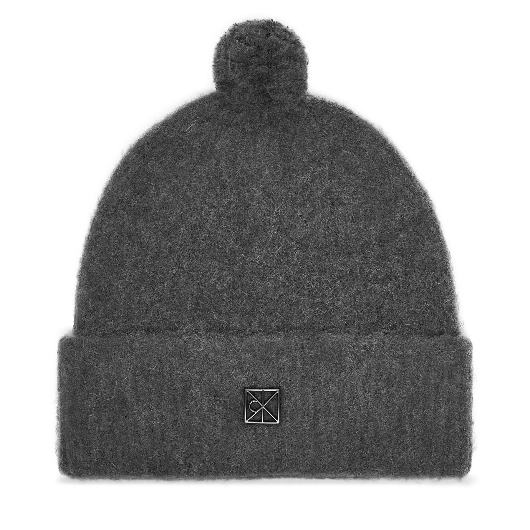 Căciulă Calvin Klein Emblem Brushed LV04D8067G Gri