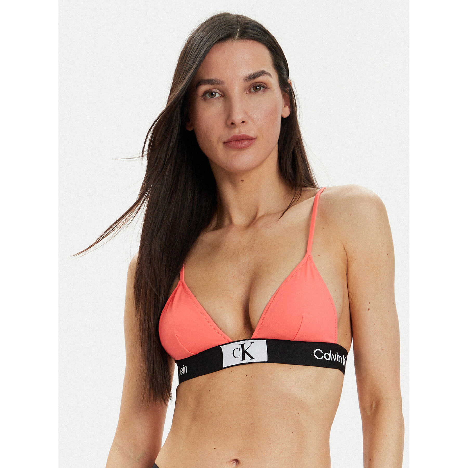 Calvin Klein Swimwear Bikini-Oberteil KW0KW02451 Korallenfarben