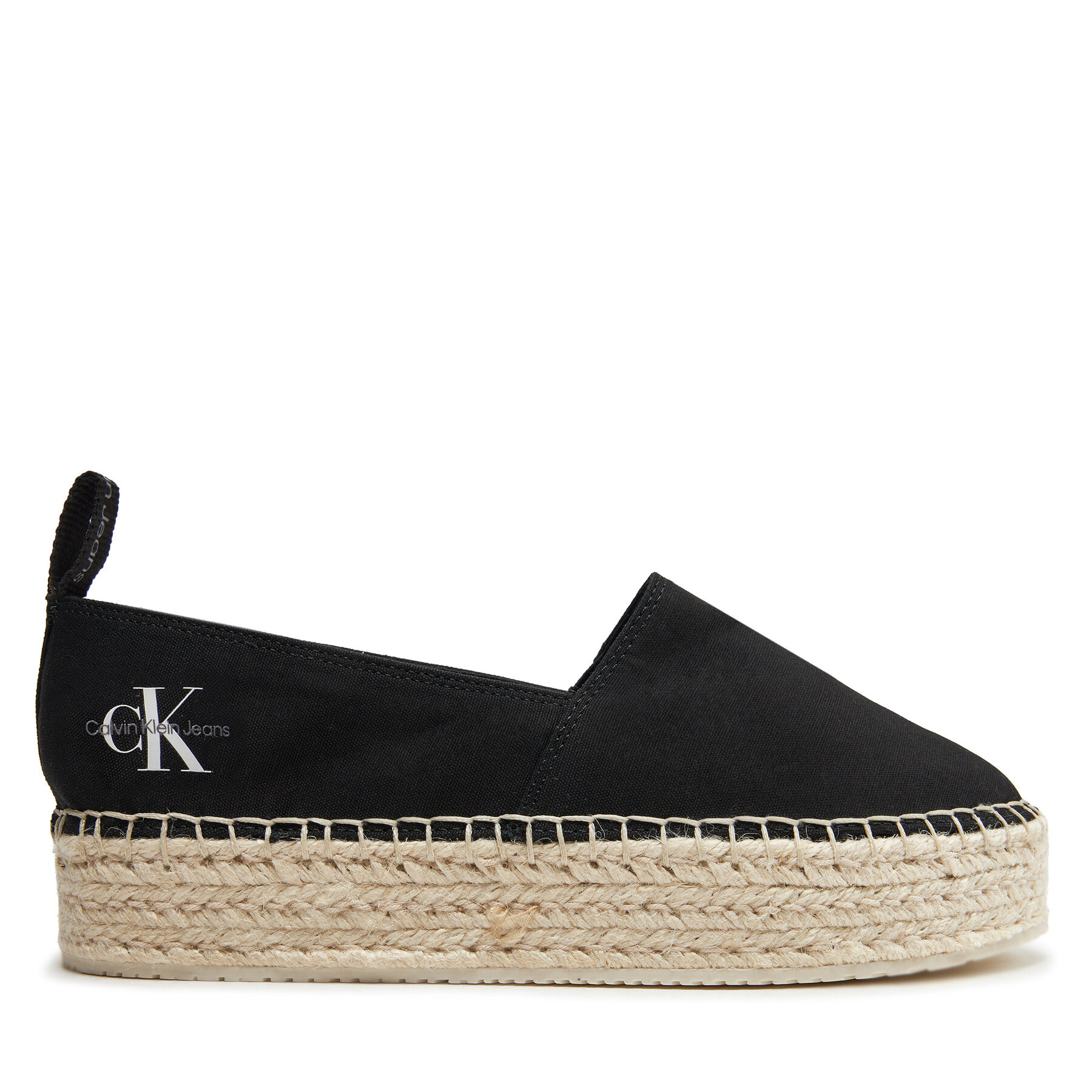 Espadrillas Calvin Klein Jeans Platform Espadrille Ml Btw YW0YW01378 Nero