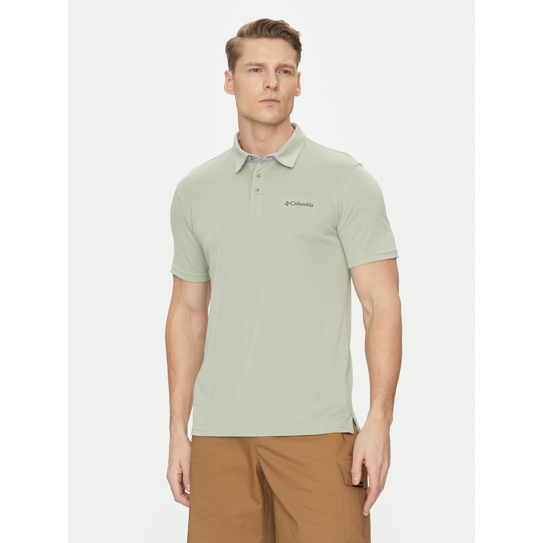 Columbia Polo Nelson Point 1772721 Πράσινο Regular Fit