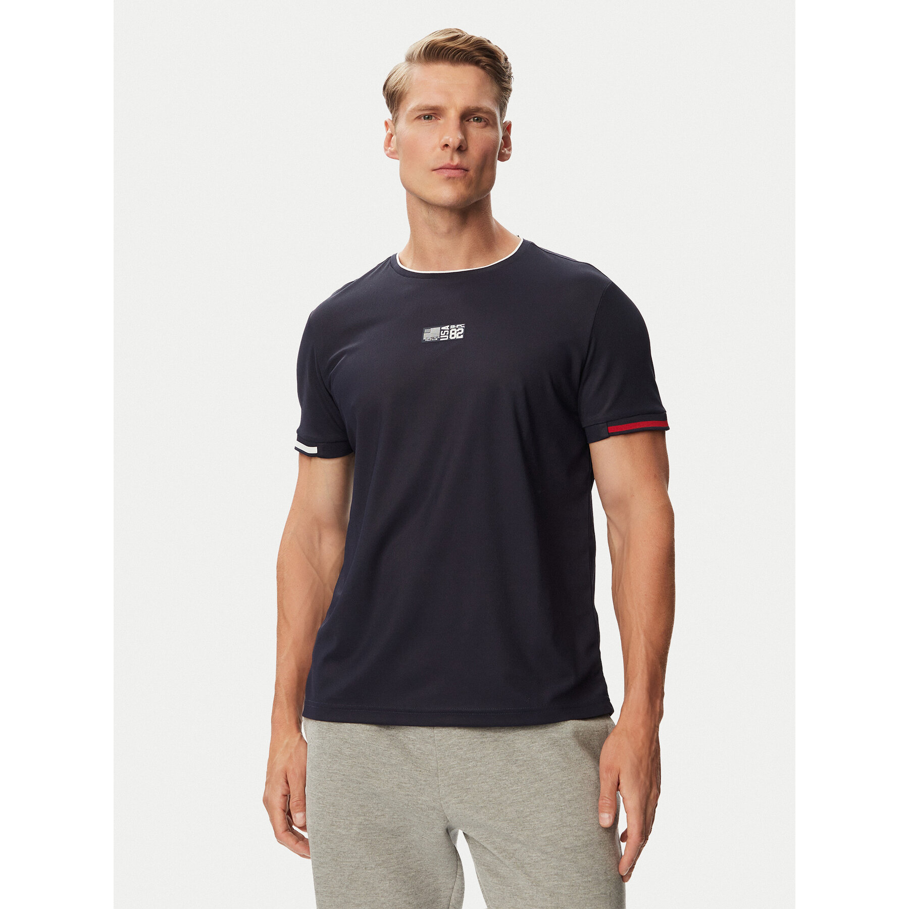 Beverly Hills Polo Club Majica P-SS26M-TS0172 Mornarsko modra Regular Fit