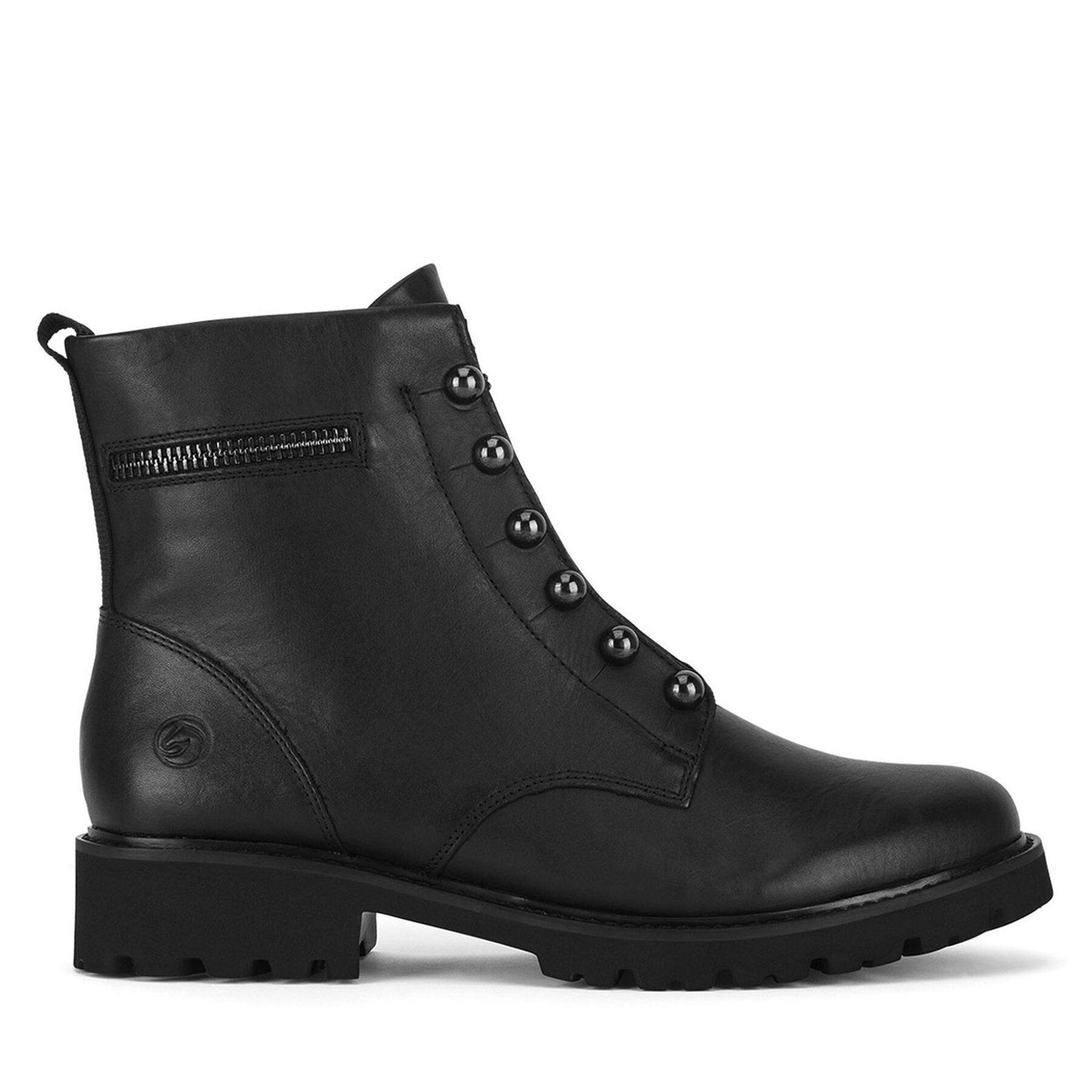 Šnurovacia obuv Remonte D8670-01 Čierna