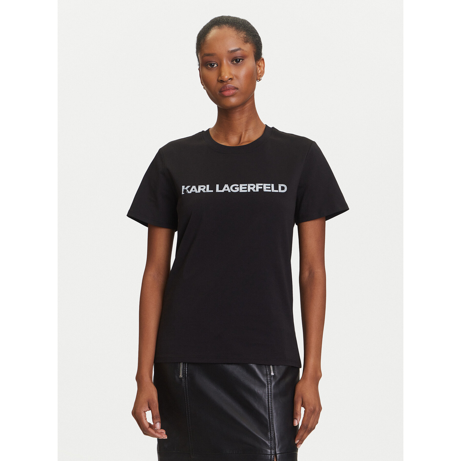 KARL LAGERFELD T-Shirt A3W17102 Schwarz Regular Fit